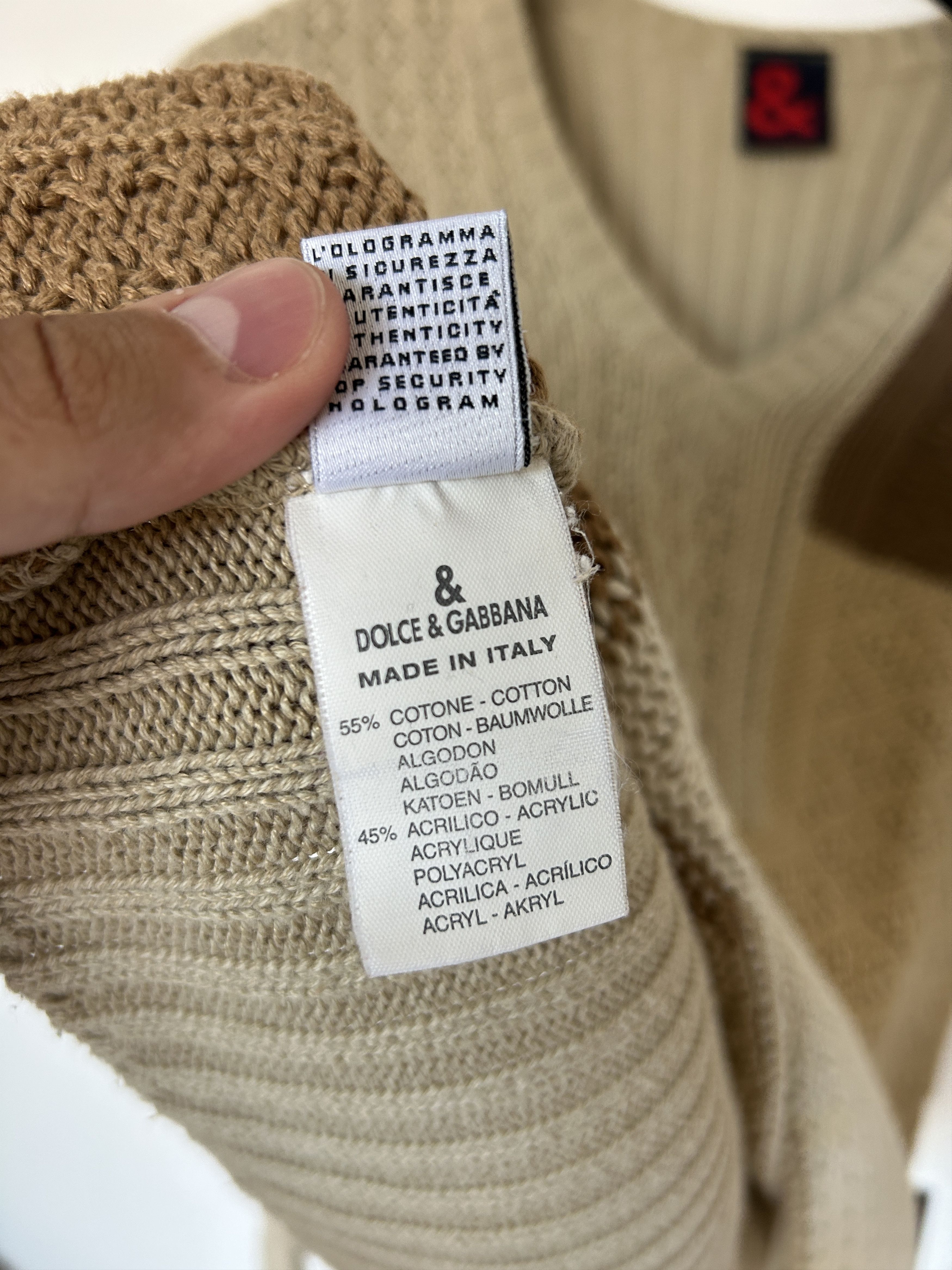 Dolce & Gabbana Dolce & Gabbana Knitwear v-neck vintage sweater Size M / US 6-8 / IT 42-44 - 10 Thumbnail