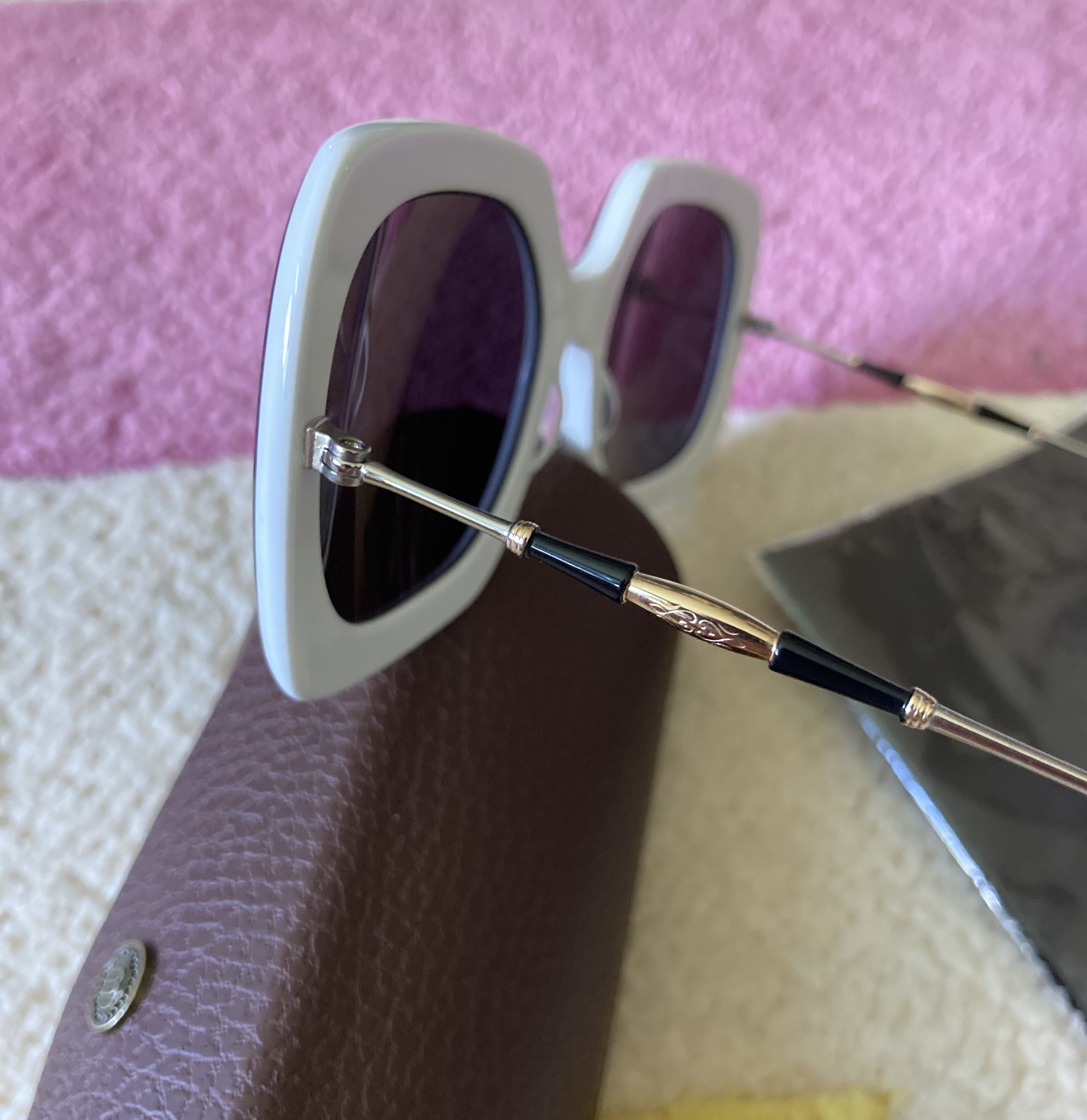 Matsuda Matsuda Japan M2035 Black White Square Sunglasses Retro 60s Size ONE SIZE - 8 Thumbnail
