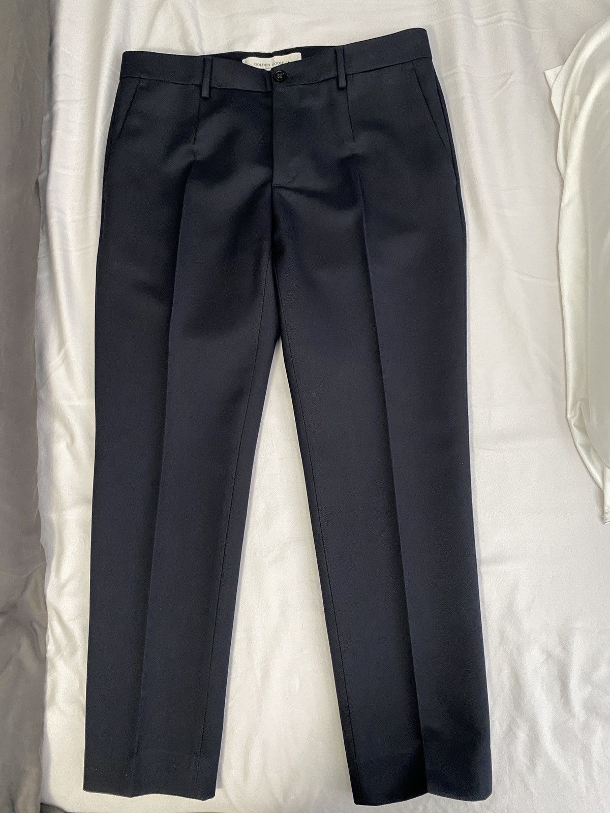 Golden Goose Golden Collection - Navy Tapered Trousers - Golden Goose Size US 34 / EU 50 - 1 Thumbnail