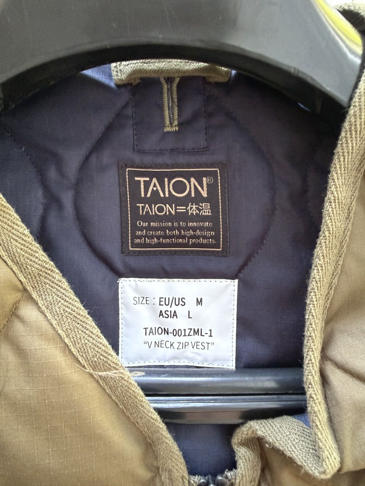 TAION Taion Military Zip V-Neck Down Vest Size US M / EU 48-50 / 2 - 3 Thumbnail
