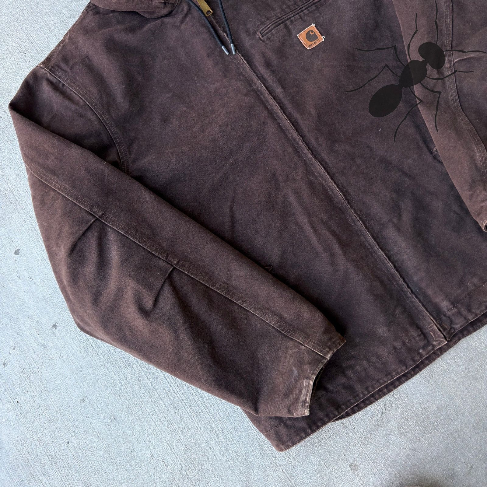 Carhartt × Vintage Carhartt J141 DKB brown Sierra hooded work wear jacket Size US XL / EU 56 / 4 - 2 Thumbnail