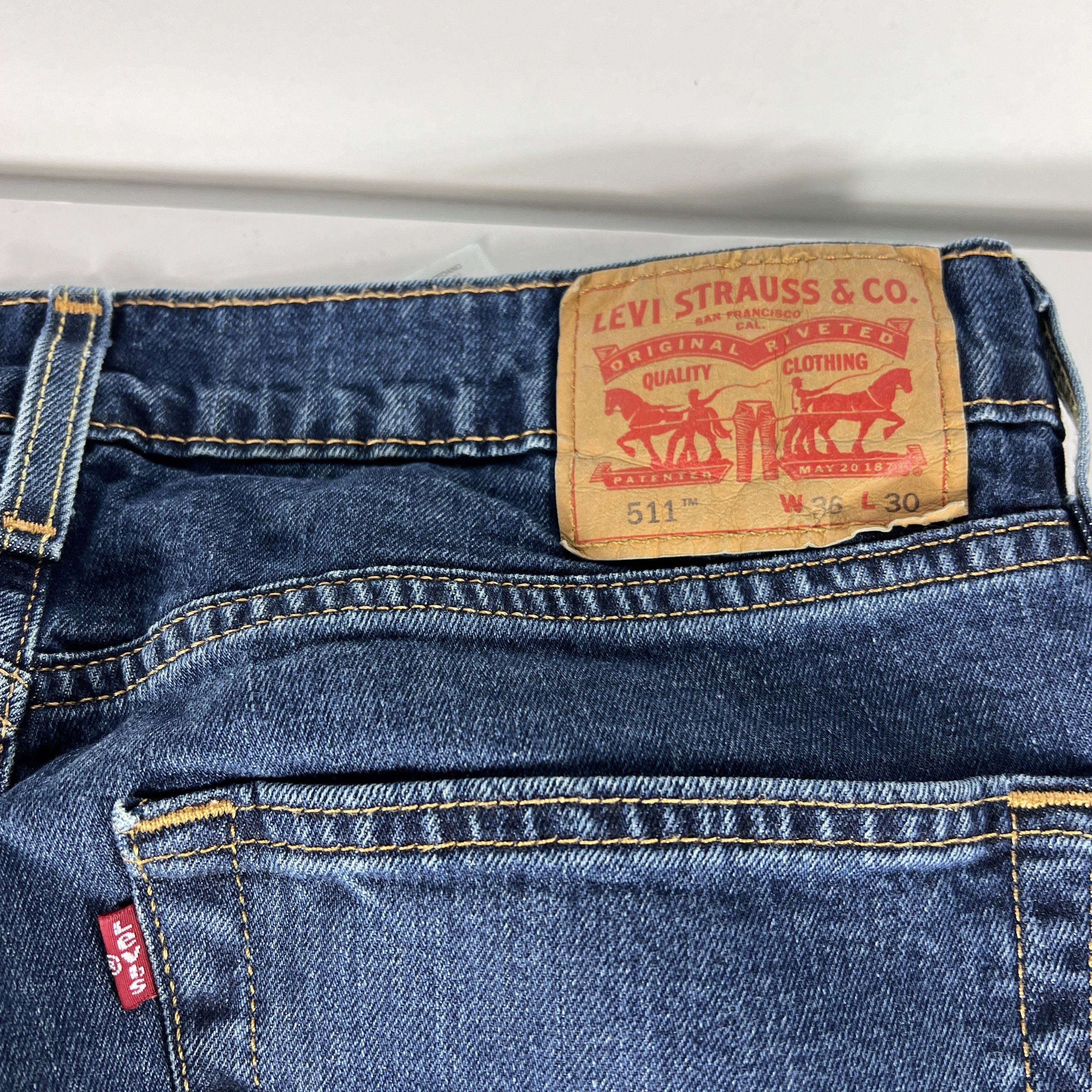 Levi's Levi's Jeans 511 Slim Straight Blue Faded Stretch Denim Size US 36 / EU 52 - 12 Thumbnail