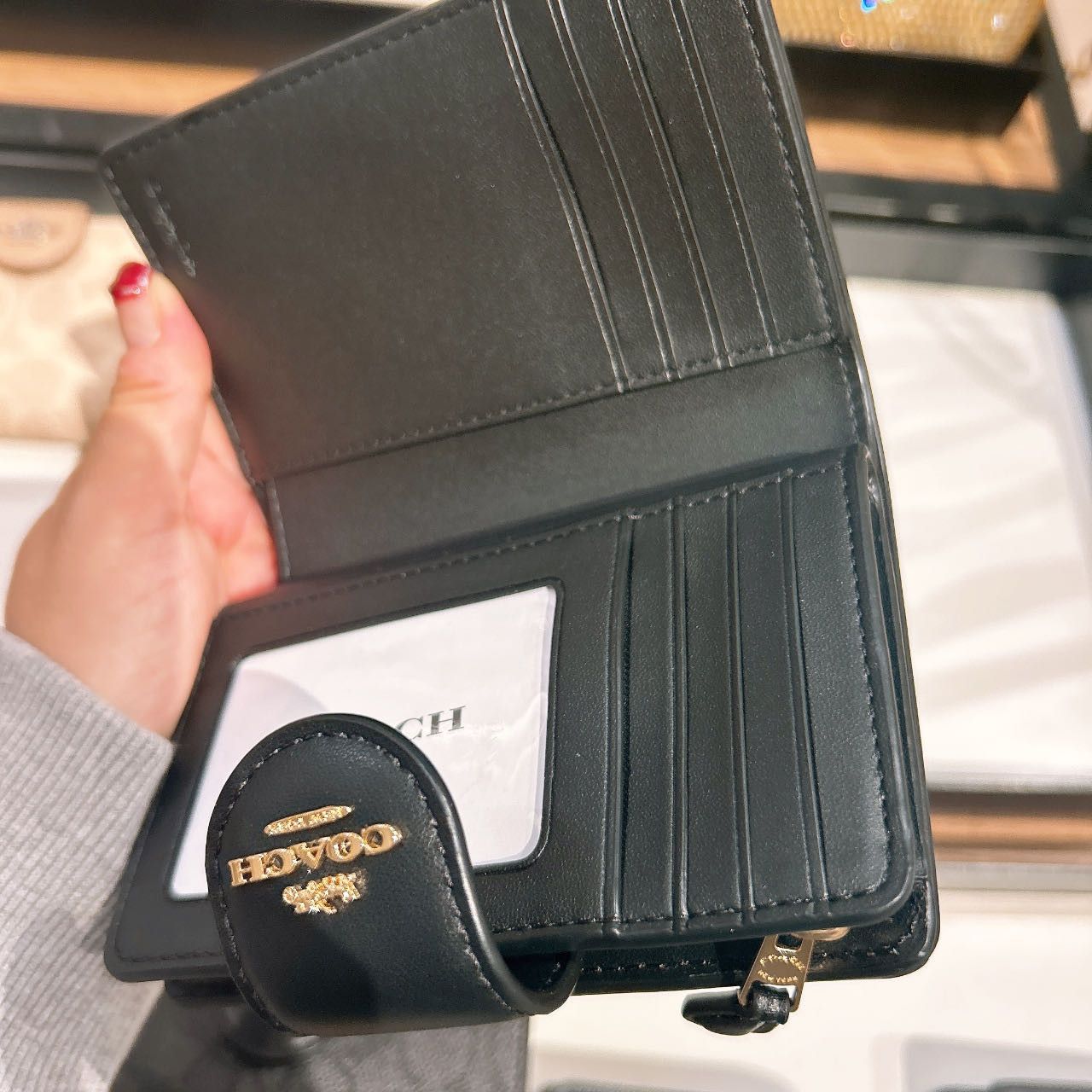 Coach Medium Corner Zip Wallet In Signature Canvas CW786 Size ONE SIZE - 2 Thumbnail