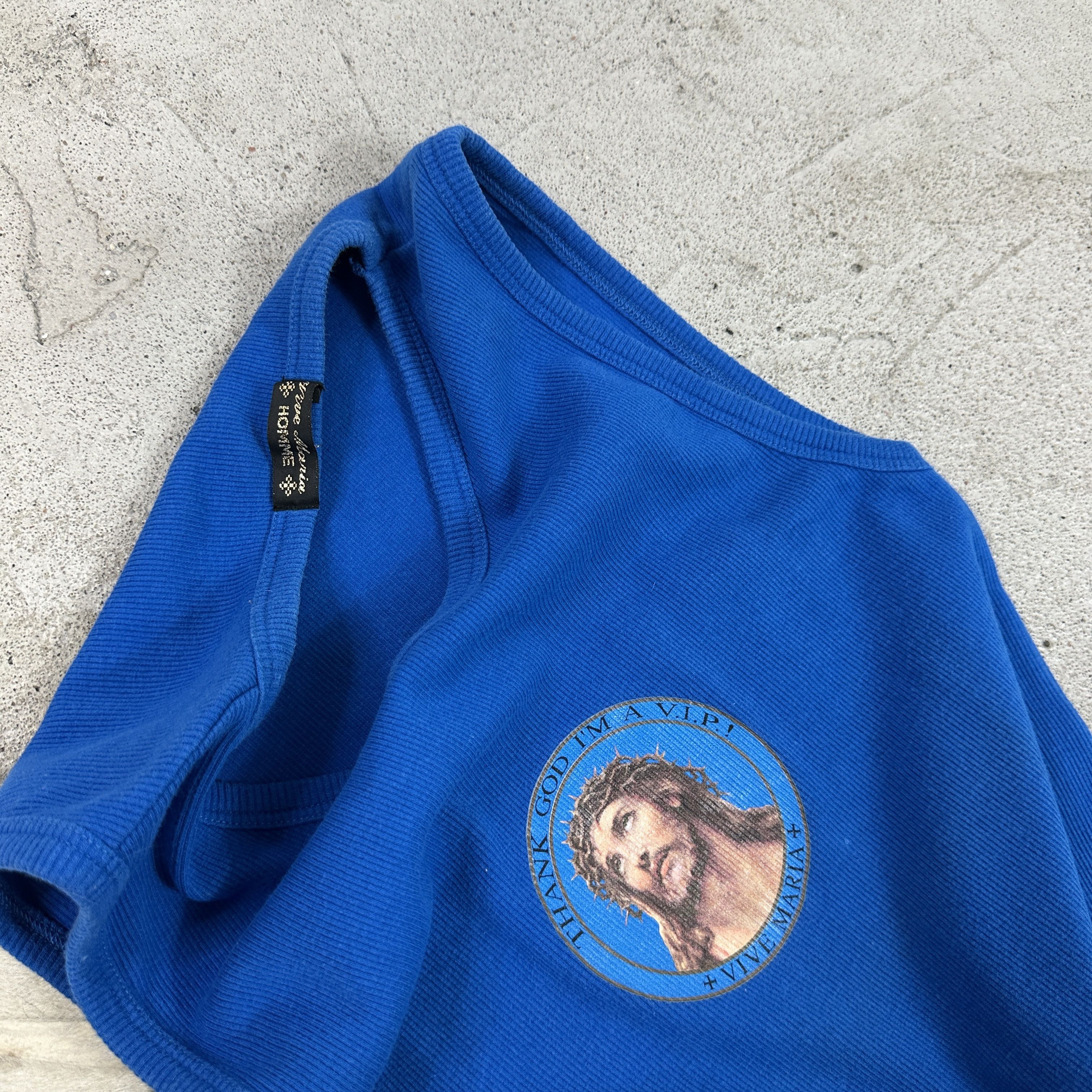 Vintage Vintage 00s Vive Maria Thank God Im a VIP Ribbed Tant Top Size L / US 10 / IT 46 - 4 Thumbnail