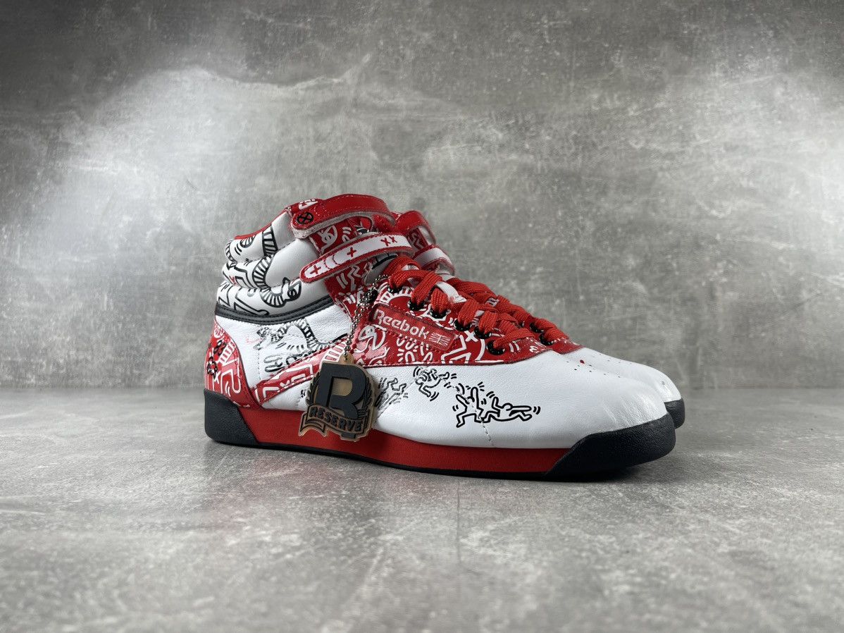 Reebok Reebok × Keith Haring Freestyle Hi 2013 Limited Edition Size US 8.5 / IT 38.5 - 2 Thumbnail