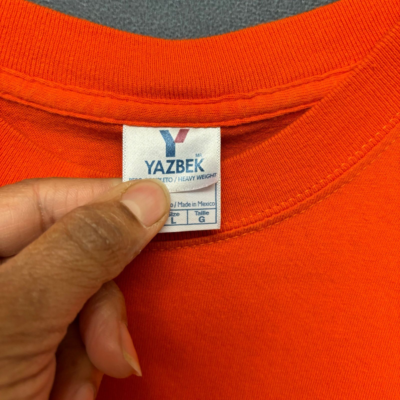Other Vintage Yazbek Shirt Blank Orange Mens Large Heavyweight Size US L / EU 52-54 / 3 - 5 Thumbnail