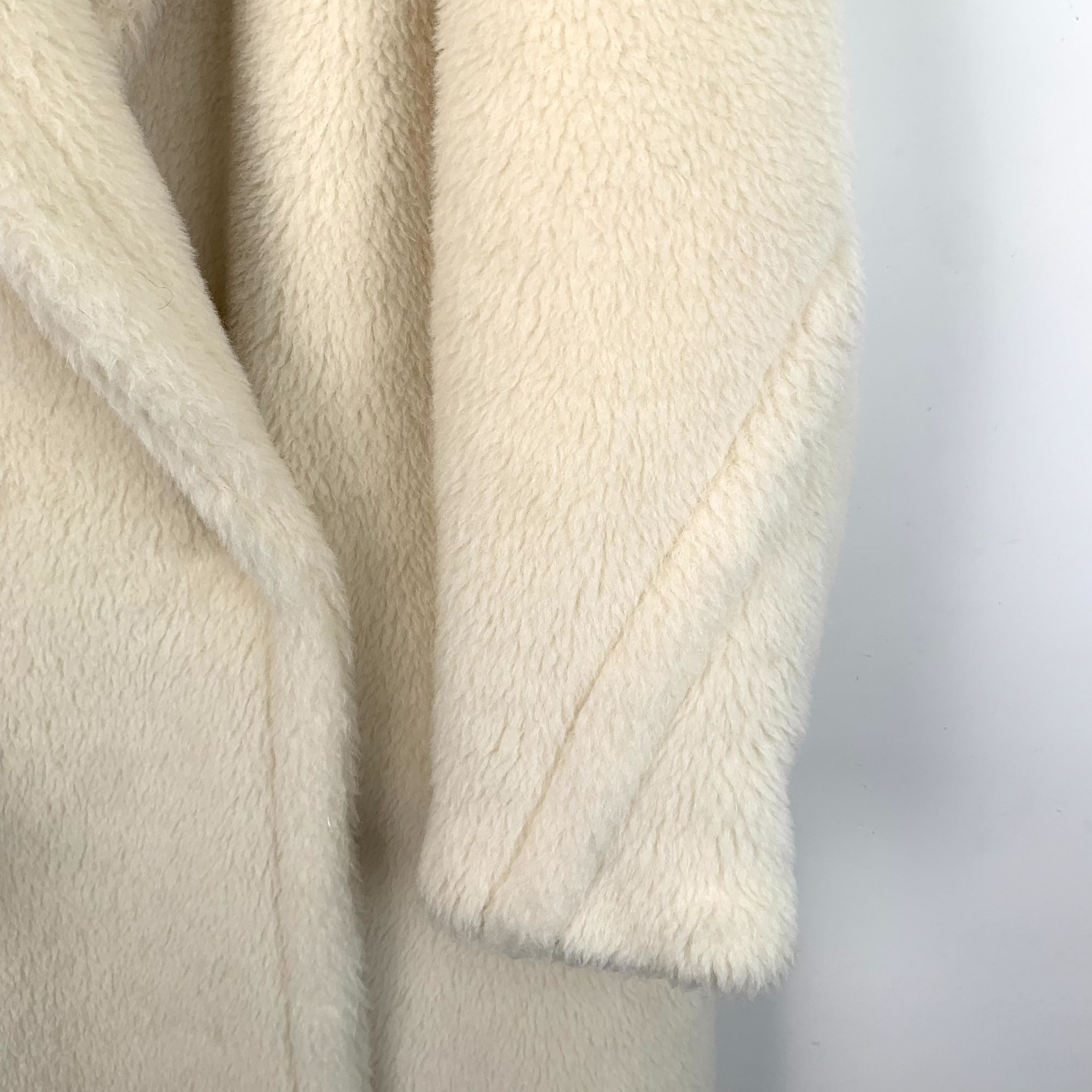 Max Mara Max Mara Womens Double-Breasted Alpaca Wool Coat Size S Ivor Size S / US 4 / IT 40 - 4 Thumbnail