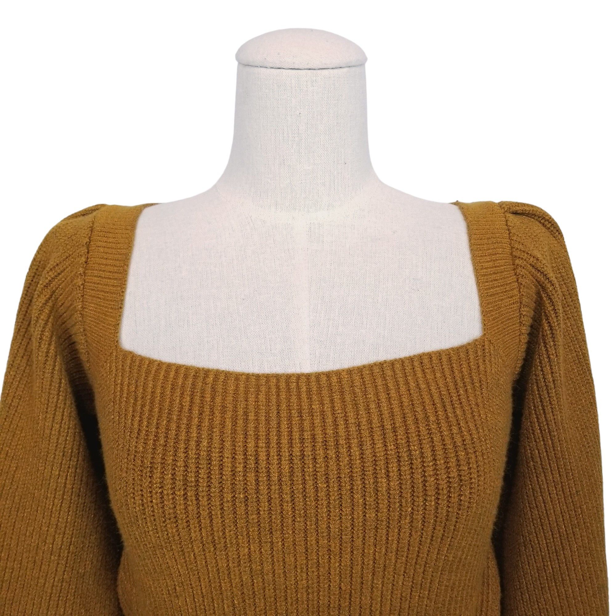 MINKPINK Vayu Bow Back Balloon Sleeve Crop Sweater Size M / US 6-8 / IT 42-44 - 2 Thumbnail