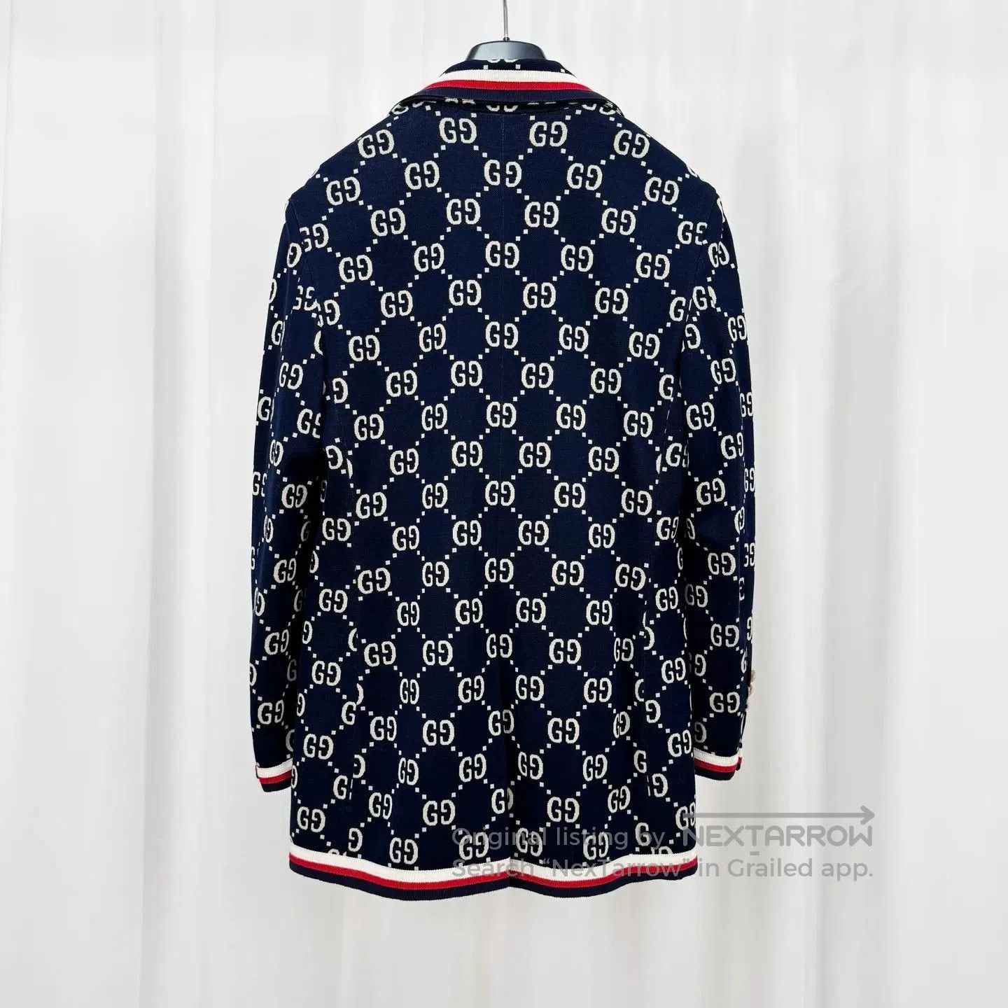 Gucci gucci monogram print blazer with red accents. Size US S / EU 44-46 / 1 - 2 Thumbnail