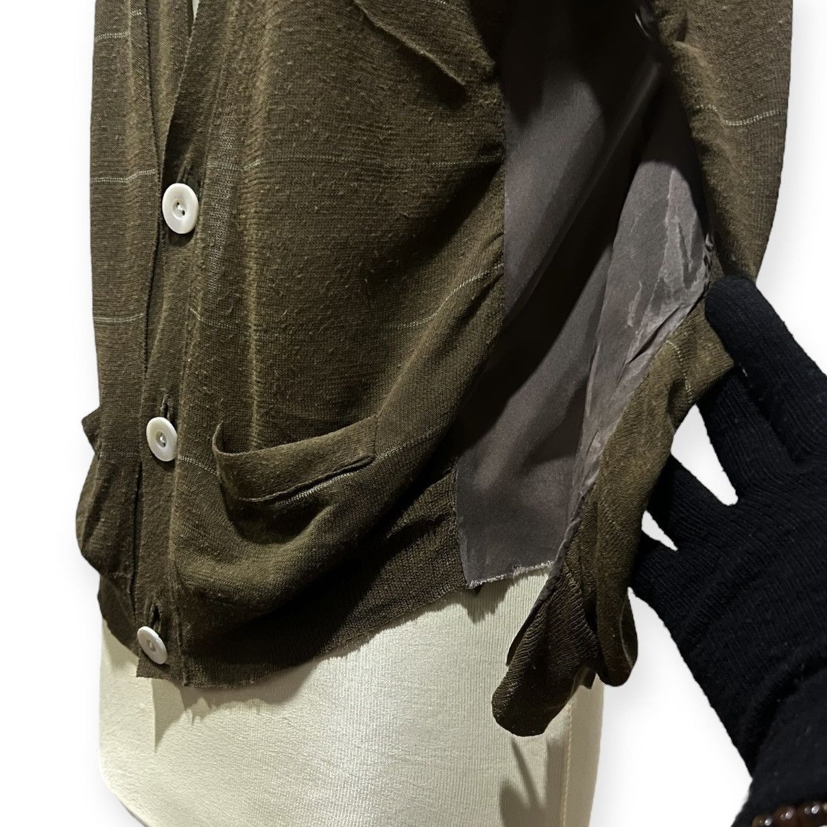 Sacai Sacai Olive Green Cardigan Size S / US 4 / IT 40 - 5 Thumbnail