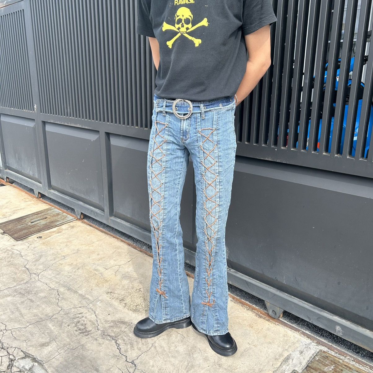 Japanese Brand Vintage Flared Denim 2HOT Size US 29 - 2 Thumbnail