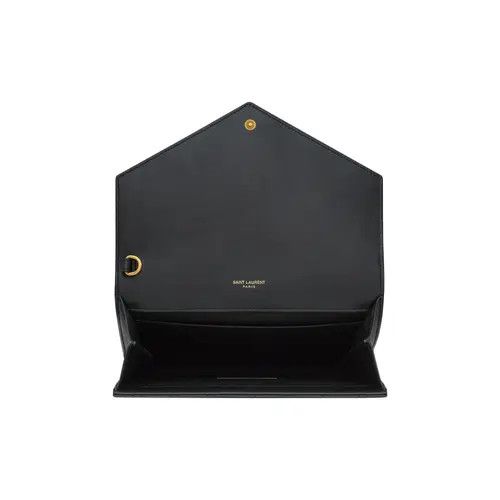 Saint Laurent Paris o1s1wg110425 651030 Size: OS / Envelope Flap Pouch in Black Size ONE SIZE - 3 Thumbnail
