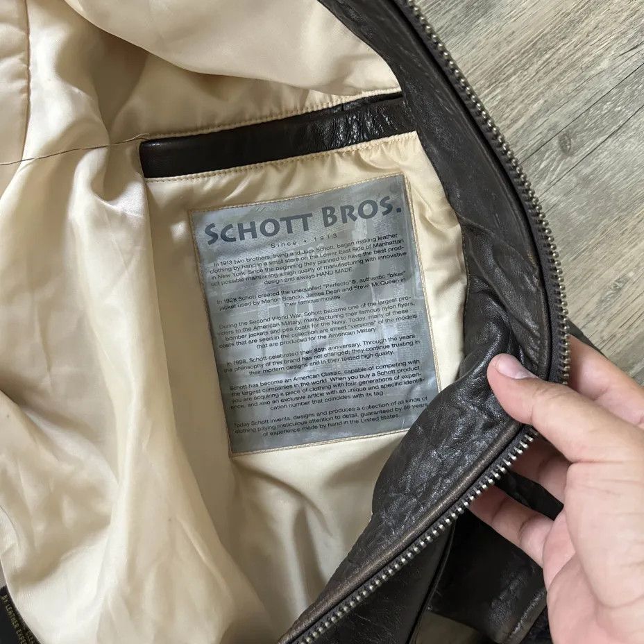 Schott Vintage Schott G-1 M-422 B Wings Of Gold Bomber Jacket 4XL Size US XXL / EU 58 / 5 - 8 Thumbnail