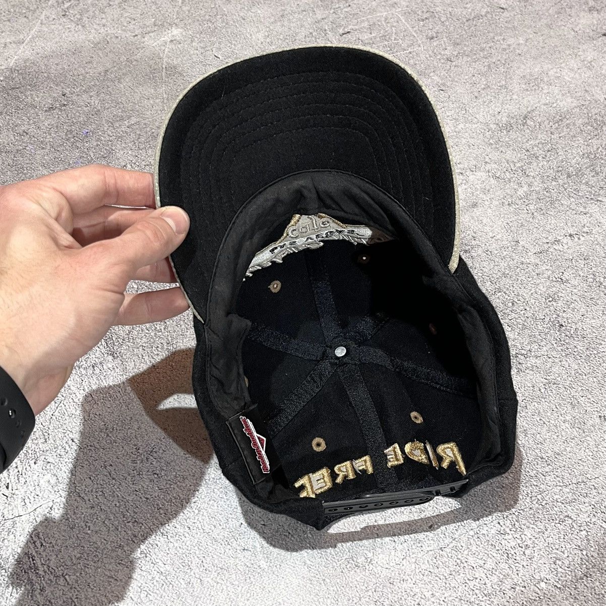 Harley Davidson Vintage 80’s HARLEY DAVIDSON Ride Free Black Wool Cap HD Size ONE SIZE - 7 Thumbnail
