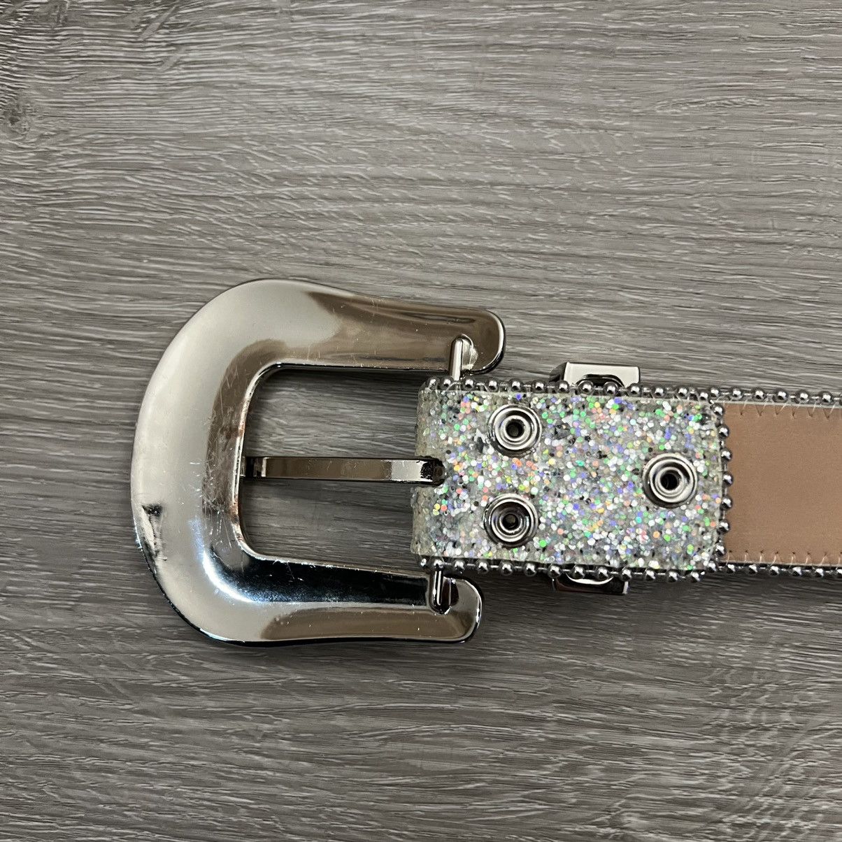 The GV Gallery GV Gallery Raspberry Hills RH Denim Rhinestone Belt Size 28 - 11 Thumbnail