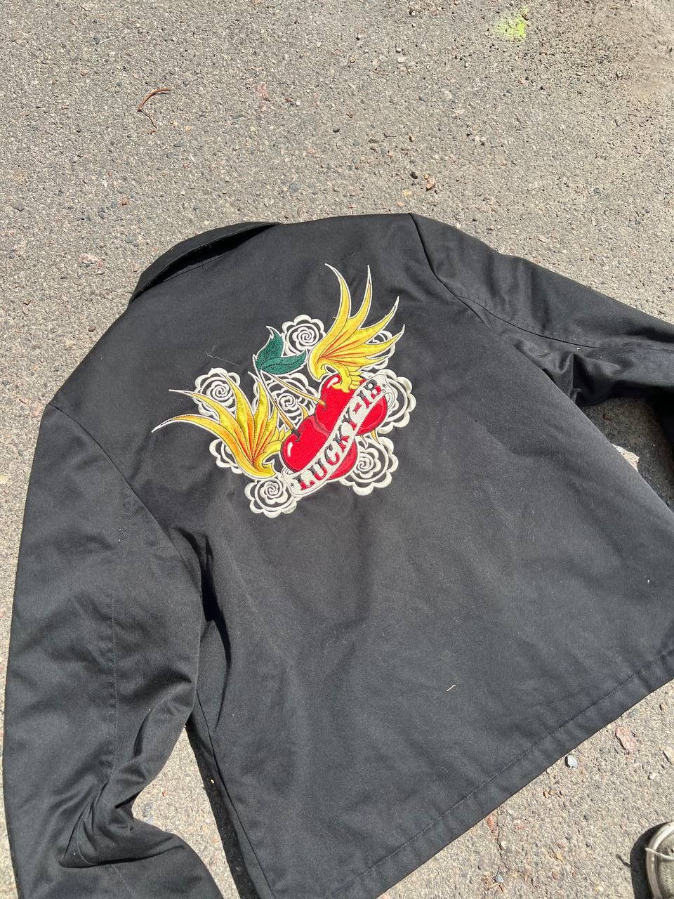 Japanese Brand × Vintage Vintage Y2K Lucky 13 Skater Rap Embroidered Bomber Size US L / EU 52-54 / 3 - 3 Thumbnail