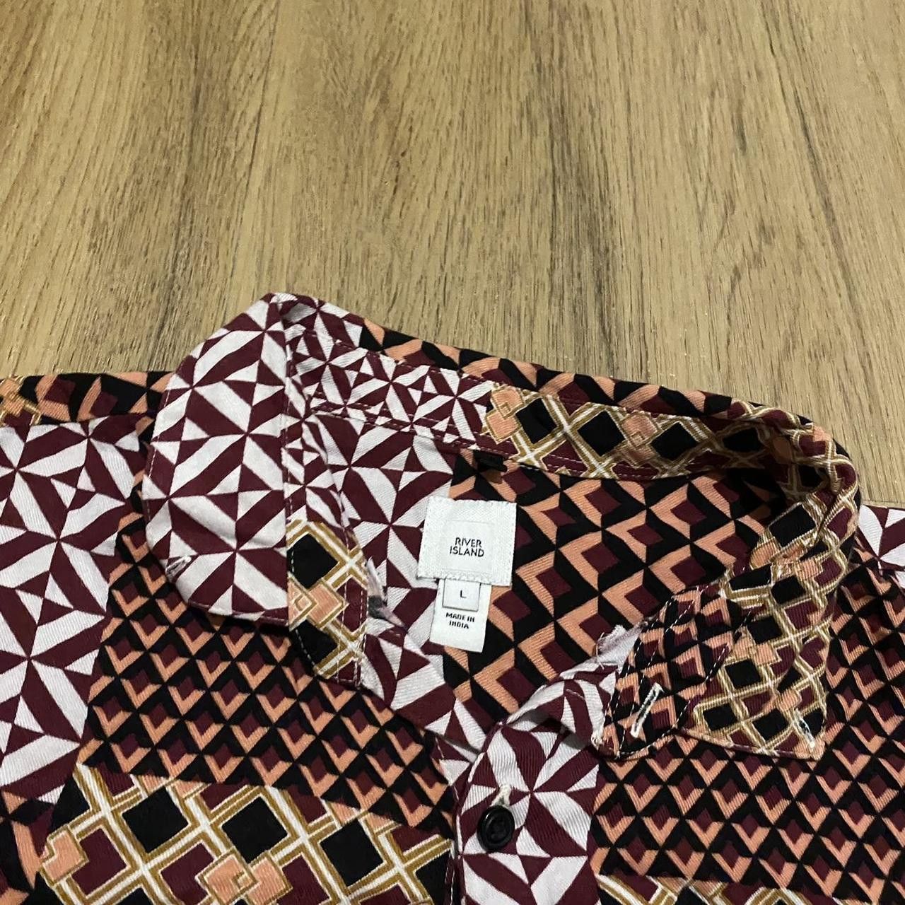Other Brown and white patterned button-up shirt Size US L / EU 52-54 / 3 - 3 Thumbnail