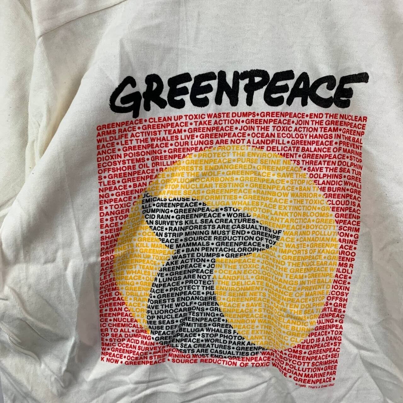 Other Vintage Greenpeace Whale Tail Large Venus 3/4 Sleeve Shirt Size US L / EU 52-54 / 3 - 2 Thumbnail