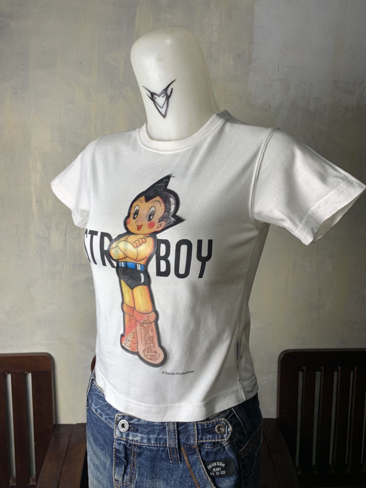 Anime 2000s Astro Boy by Tezuka Production Japan Hologram Baby Tee Size XS / US 0-2 / IT 36-38 - 2 Thumbnail