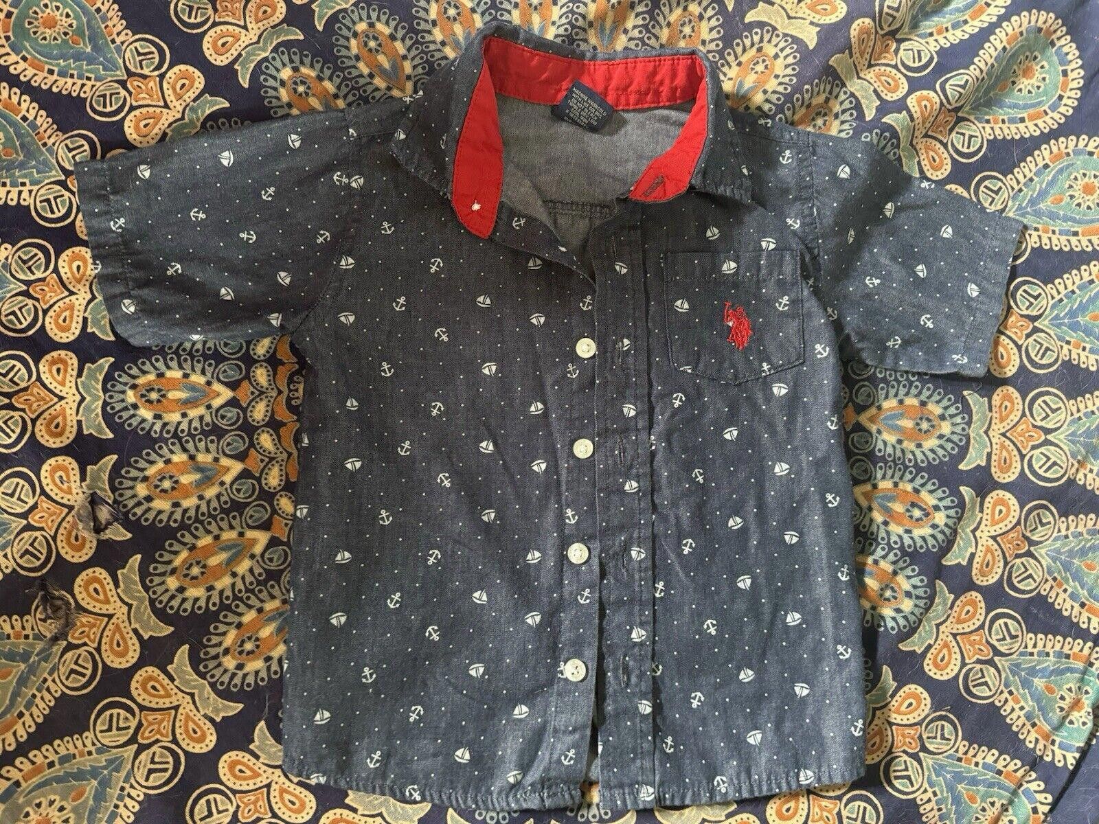 U.S. Polo Assn. 3T Nautical Button Down Shirt - US Polo Association Size US XXS / EU 40 - 1 Thumbnail