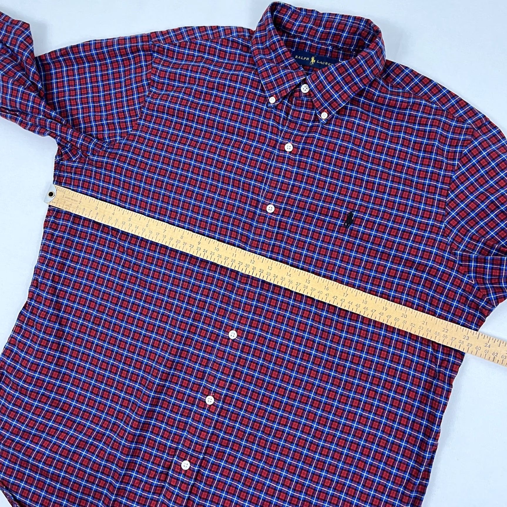 Polo Ralph Lauren Polo Ralph Lauren Shirt Mens Large Holiday Plaid Button-Down Button-Up Casual Work Slim Knit? Size US L / EU 52-54 / 3 - 6 Thumbnail