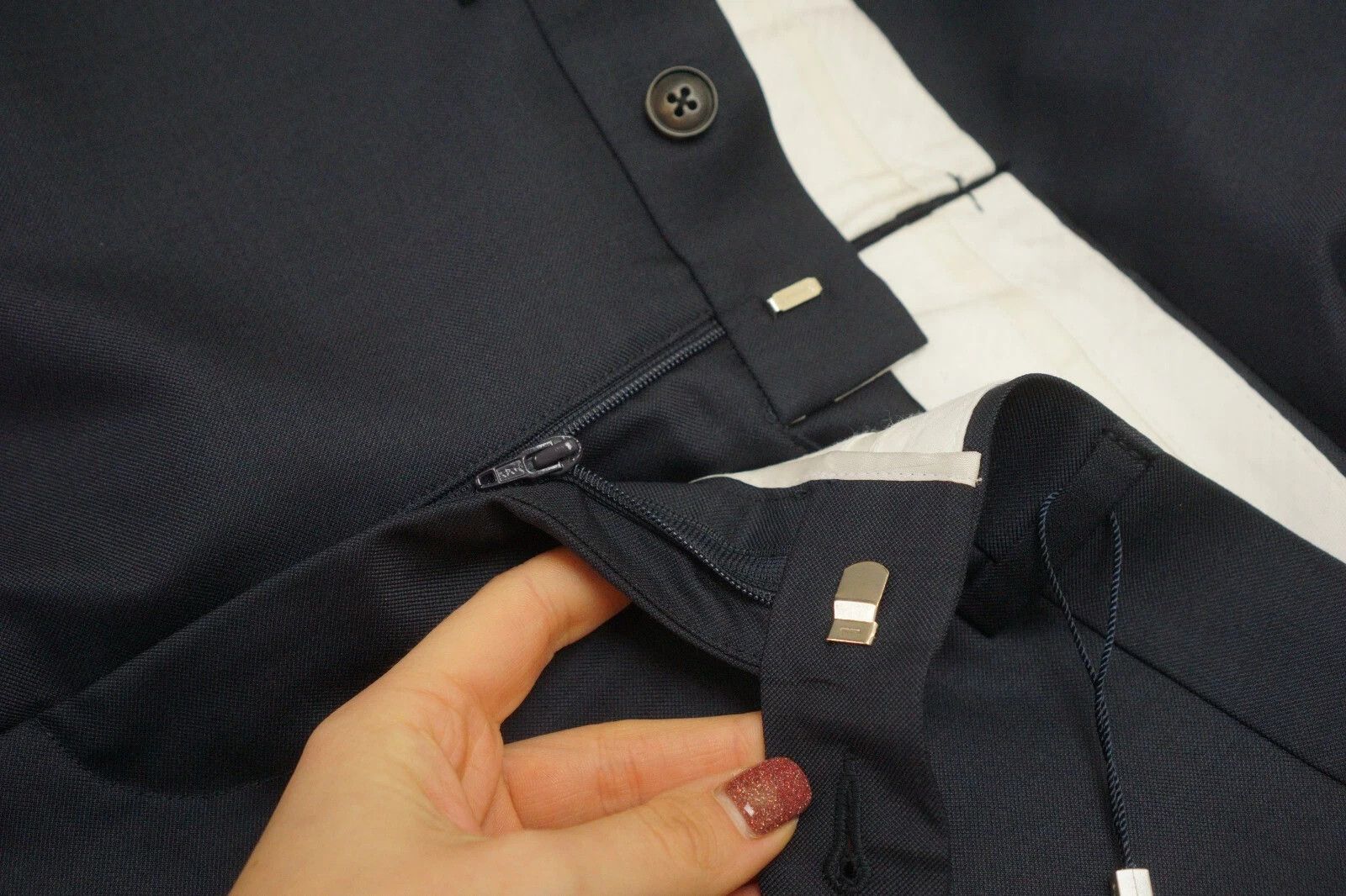 Suitsupply Men Suitsupply Suit Lazio Perenial Vitale Barberis Navy US34 Size 34R - 9 Thumbnail