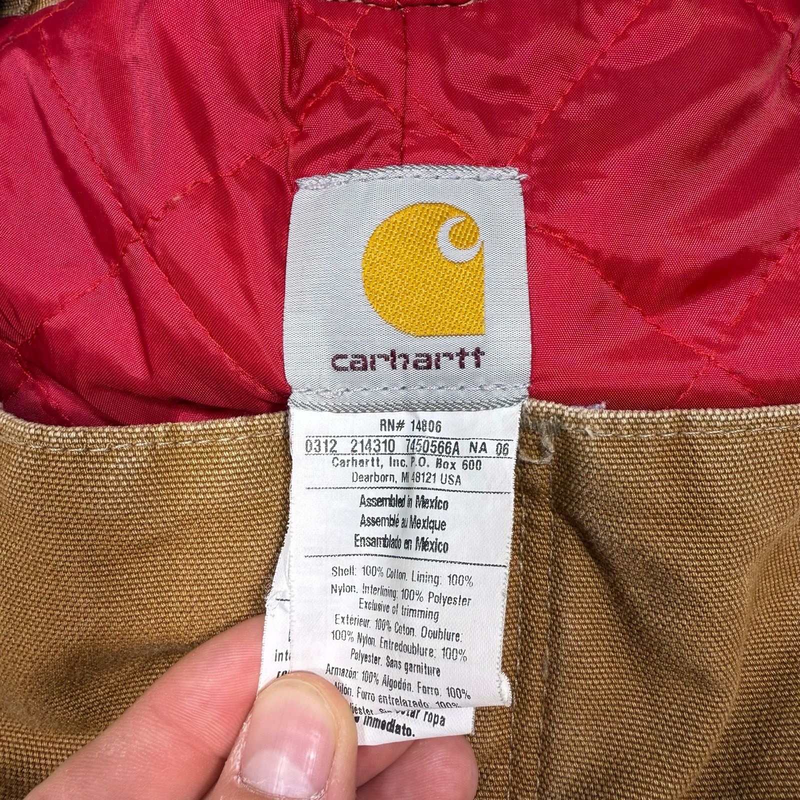Carhartt Vintage Carhartt Duck Canvas Insulated Overalls Quilt Lined Size US XL / EU 56 / 4 - 4 Thumbnail