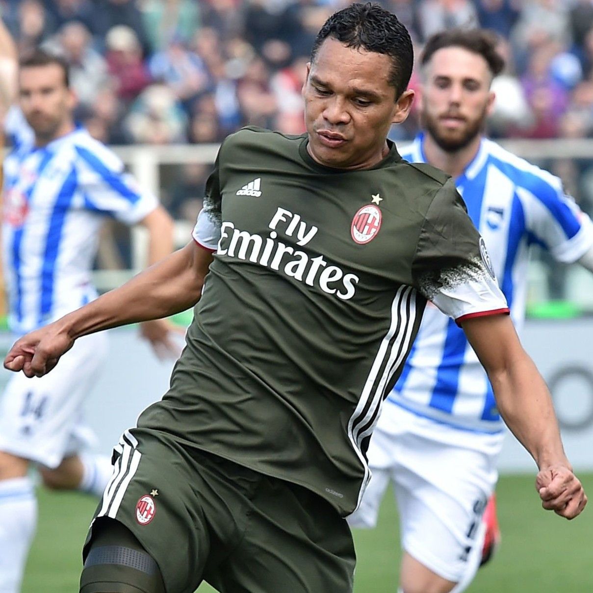 Adidas AC Milan 2016-2017 Third Jersey Carlos Bacca Size US M / EU 48-50 / 2 - 11 Thumbnail