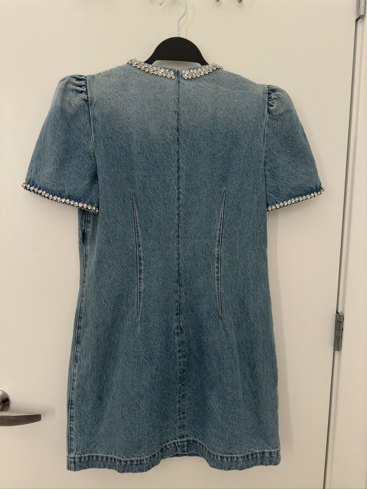 Zimmermann Crystal Embellished Denim Minidress