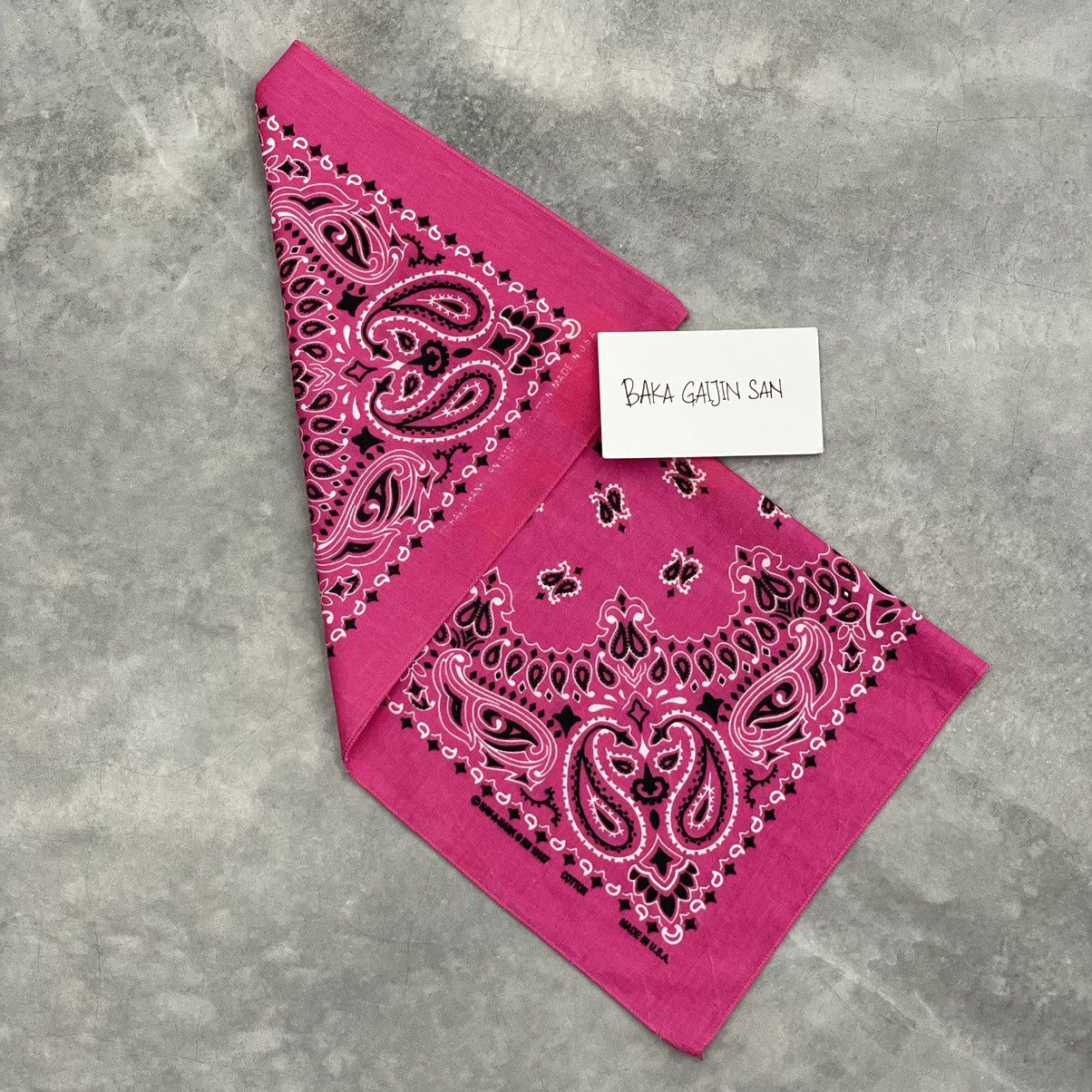 Vintage Made In USA Have A Hank Handkerchief Bandana Scarf Pink Size ONE SIZE - 5 Thumbnail