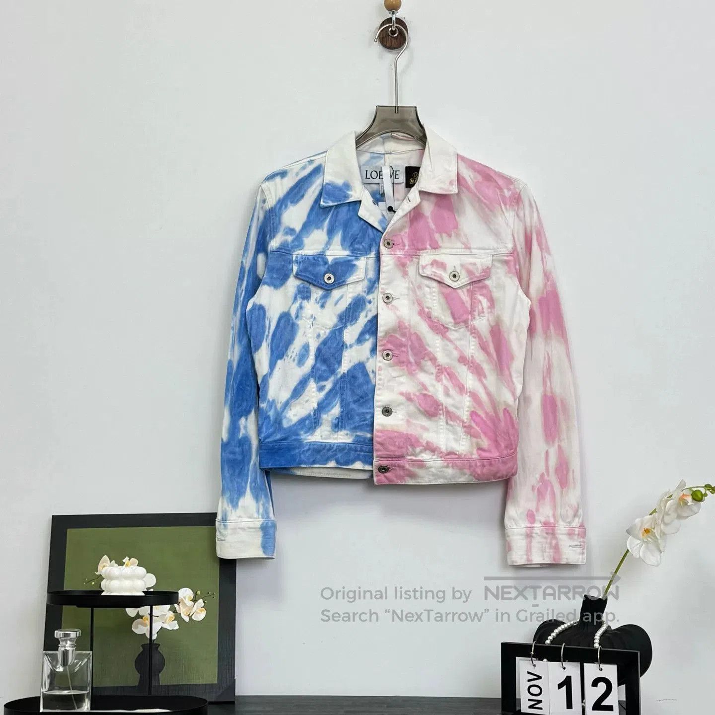 Loewe Loewe Irregular Tie-Dye Denim Jacket. Size S / US 4 / IT 40 - 1 Thumbnail