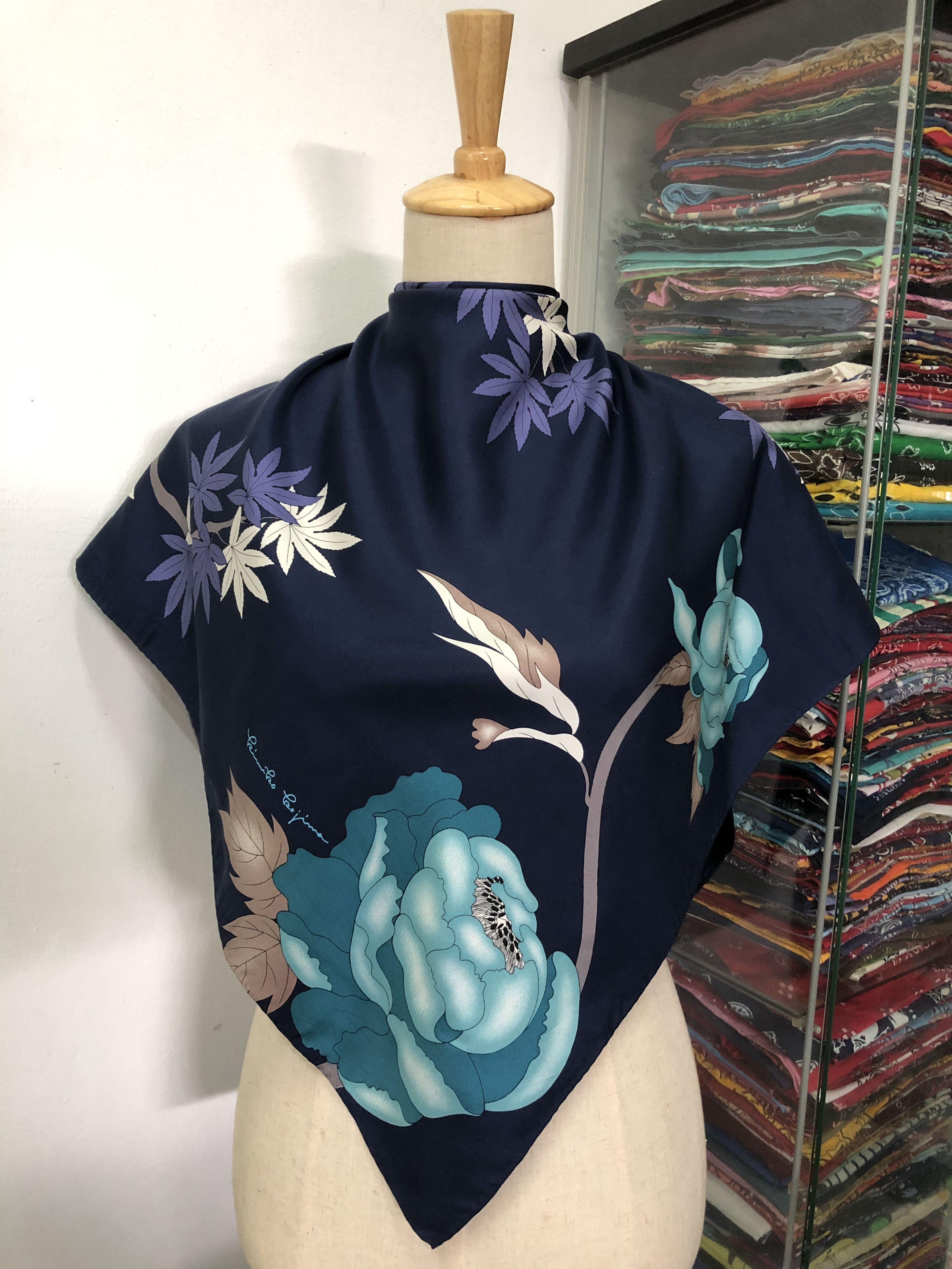 Vintage Vintage Kimiko Kojima Silk Scarf Size ONE SIZE - 1 Thumbnail