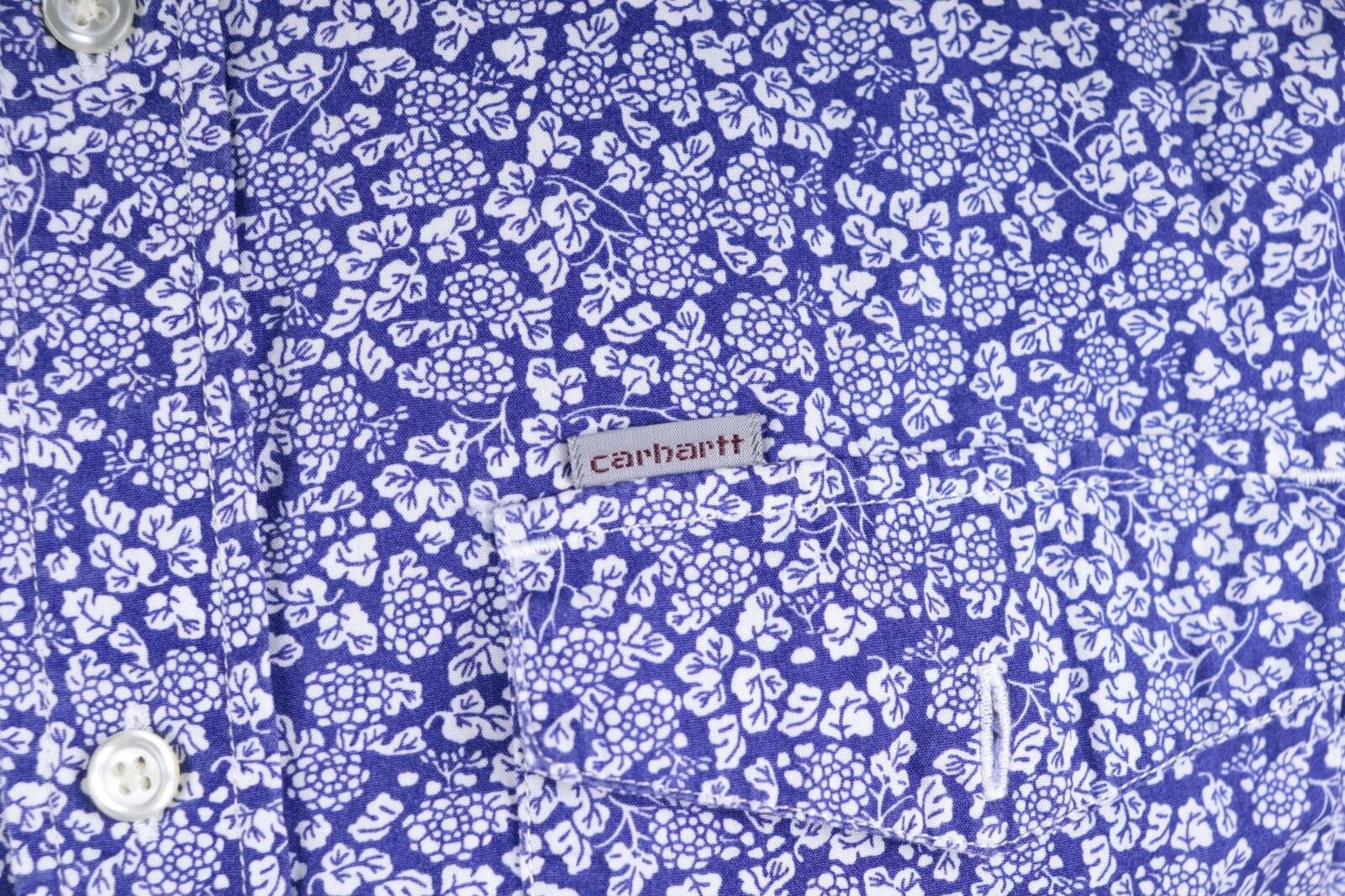 Carhartt Carhartt Blue Floral Button Down Howdy Shirt Size L Size US L / EU 52-54 / 3 - 4 Thumbnail