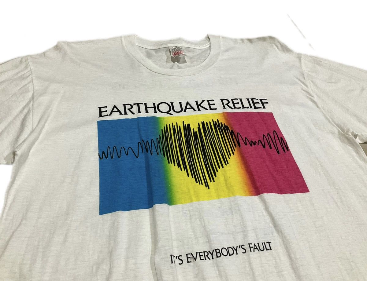 Band Tees × Vintage 🔥Vintage Earthquake Relief Concert Shirt 1989 Bill Graham Size US XL / EU 56 / 4 - 1 Thumbnail