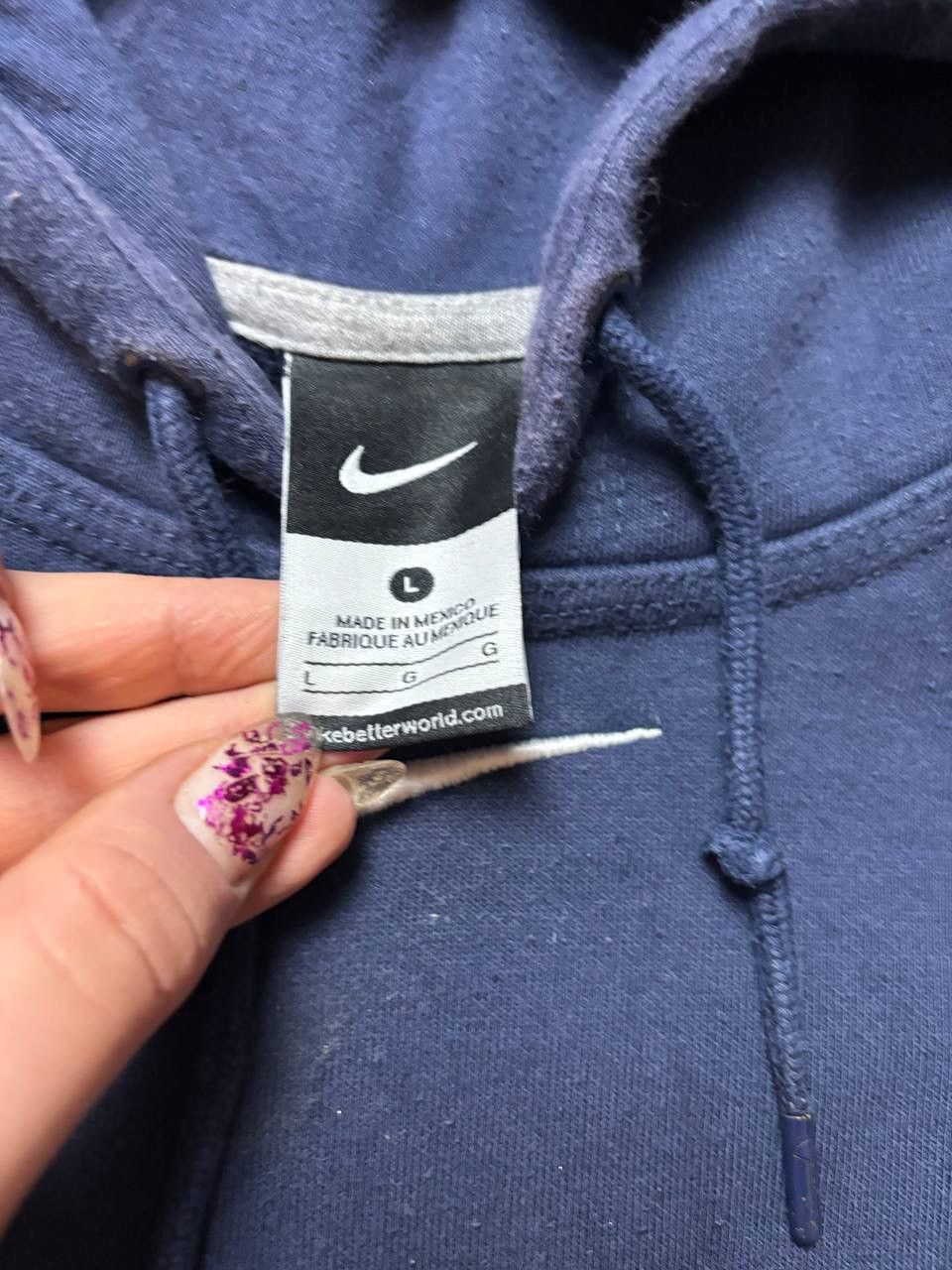 Nike × Vintage Vintage Y2K Nike Basketball Alberta Swoosh Hoodie Size US L / EU 52-54 / 3 - 4 Thumbnail