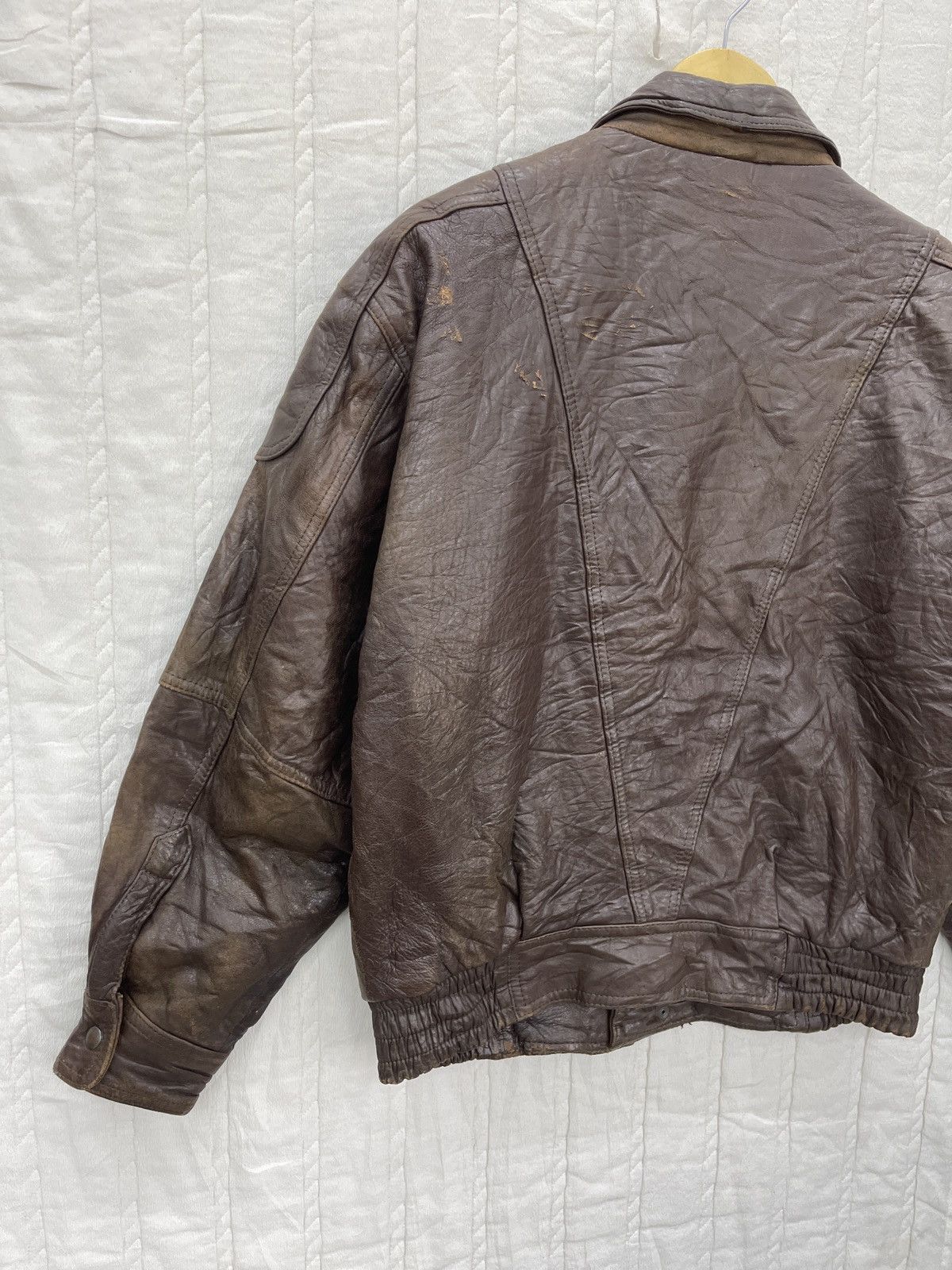 Genuine Leather × Vintage ARCHIVE🔥ROBO LEATHER JACKET Size US M / EU 48-50 / 2 - 5 Thumbnail