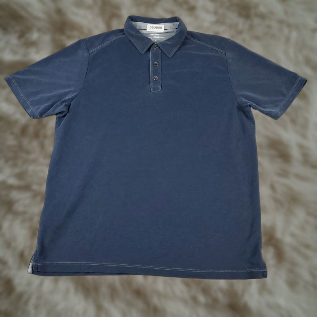 Tommy Bahama Tommy Bahama Polo Shirt Mens Medium Blue Short Sleeve Casual Activewear Size US M / EU 48-50 / 2 - 1 Thumbnail