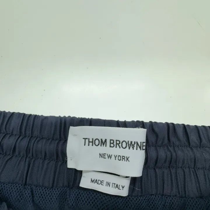 Thom Browne Thom Browne Blue Striped Swim Trunks for Men -2507 Size US 26 / EU 42 - 6 Thumbnail