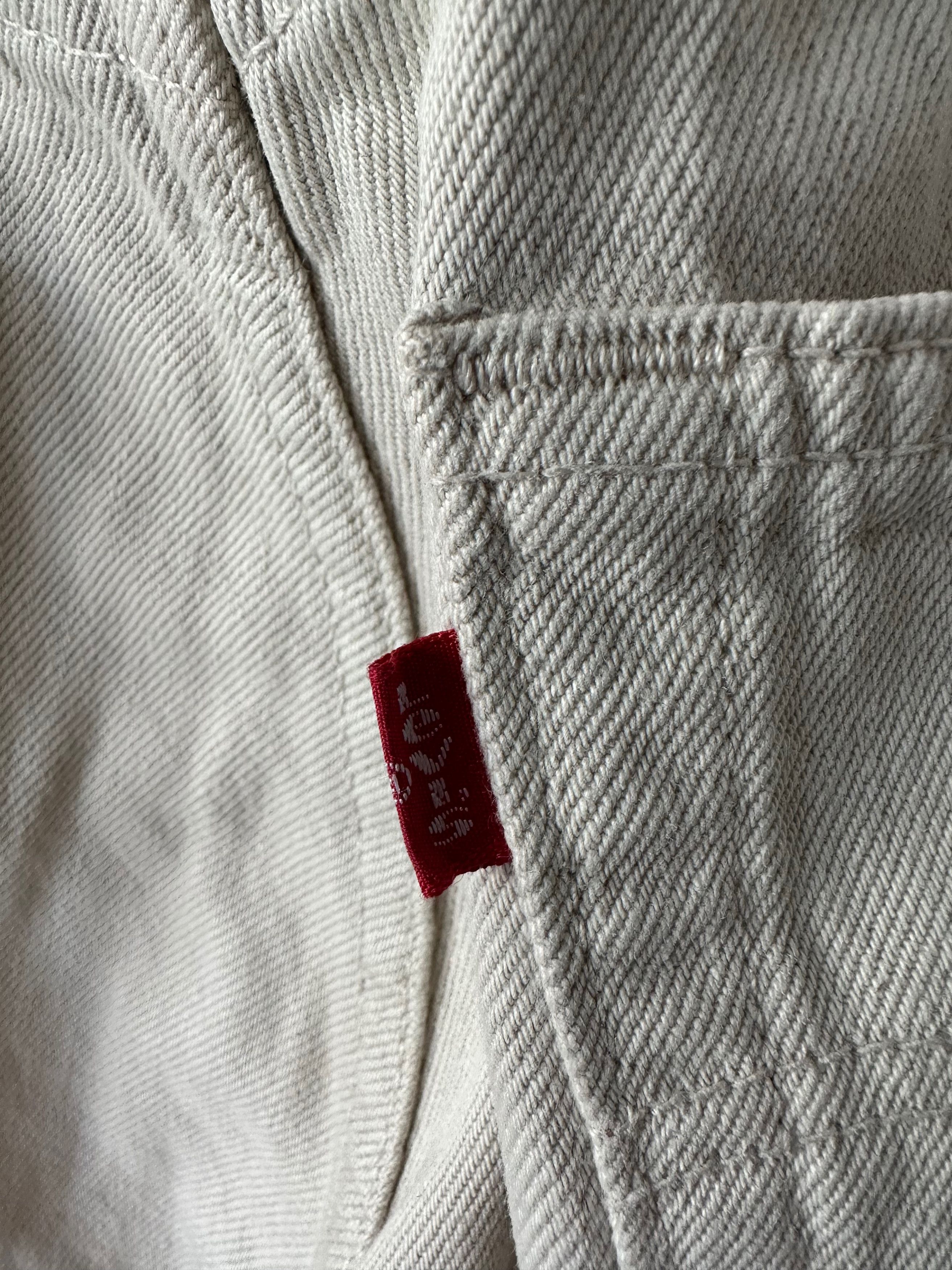 Levi's 90's Levi's 501 Red Rab vintage denim ivory jeans pants Size US 31 - 9 Thumbnail