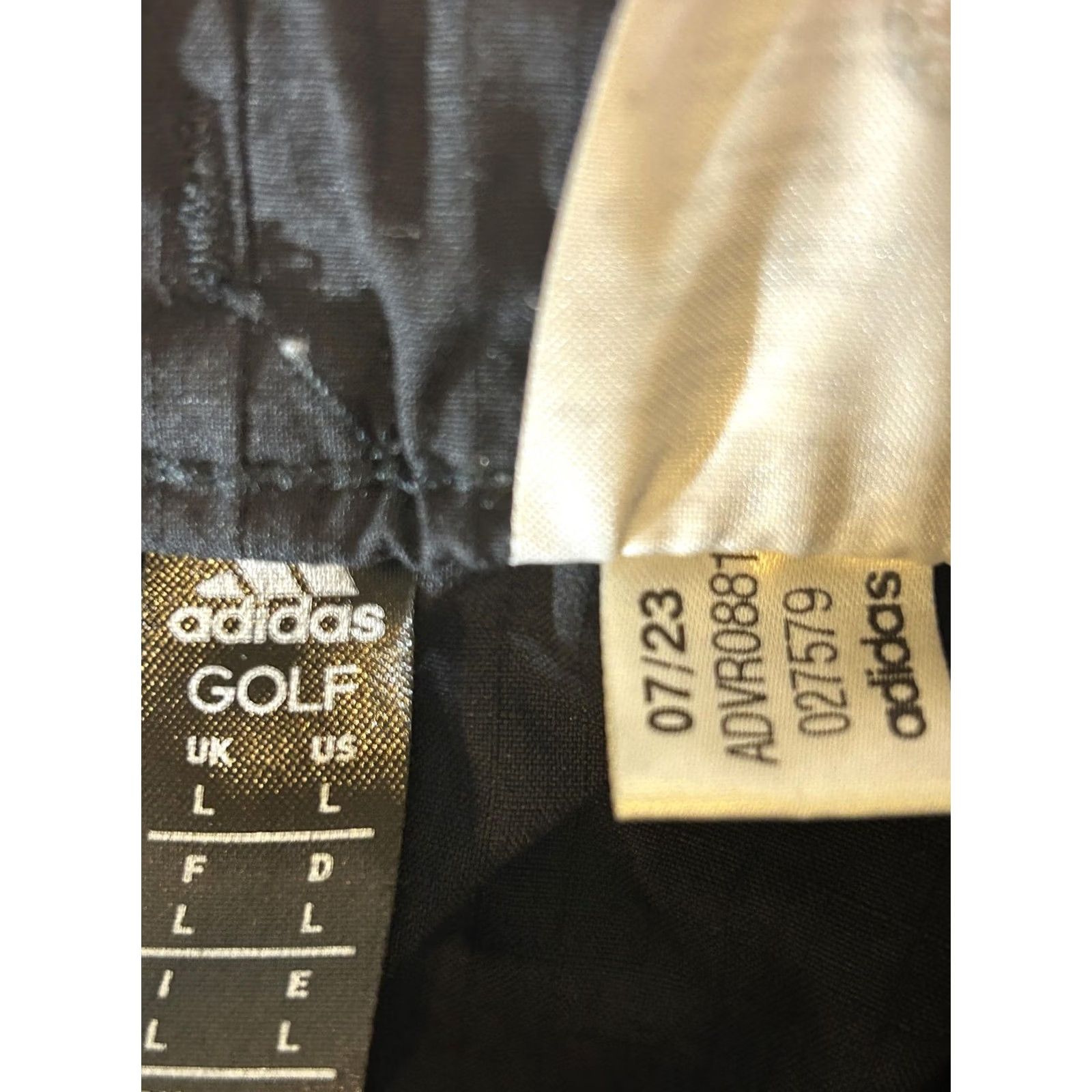 Adidas Adidas Shorts Mens Large Black Golf Ripstop Lightweight Stretch Performance Size US 33 - 7 Thumbnail