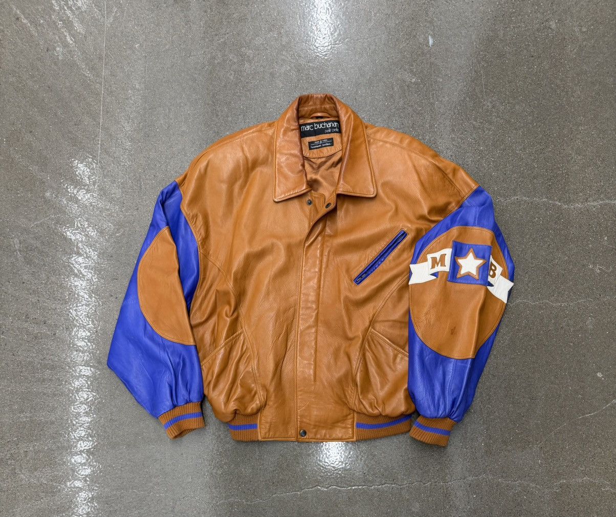 Marc Buchanan Vintage Marc Buchanan Pelle Pelle Soda Club Leather Jacket Size US L / EU 52-54 / 3 - 11 Thumbnail