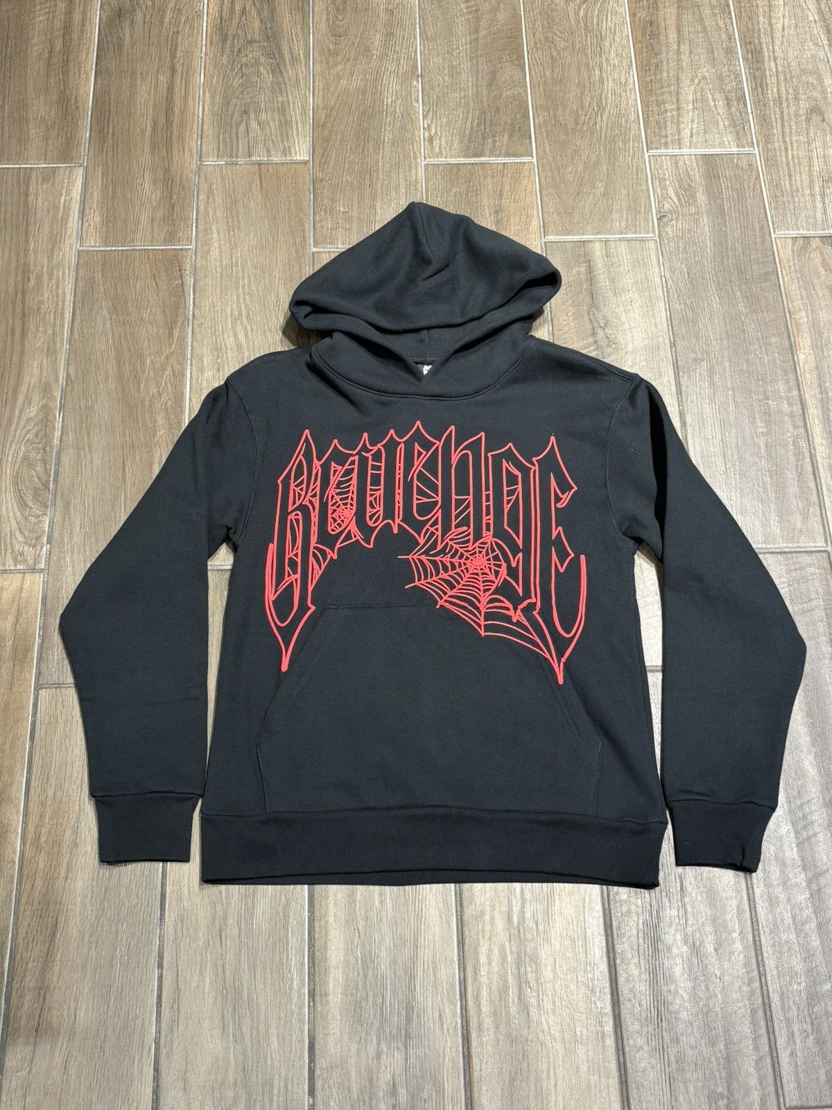 Revenge REVENGE “WEB CROSS” HOODIE - SIZE MEDIUM - (BLACK) Size US M / EU 48-50 / 2 - 1 Thumbnail