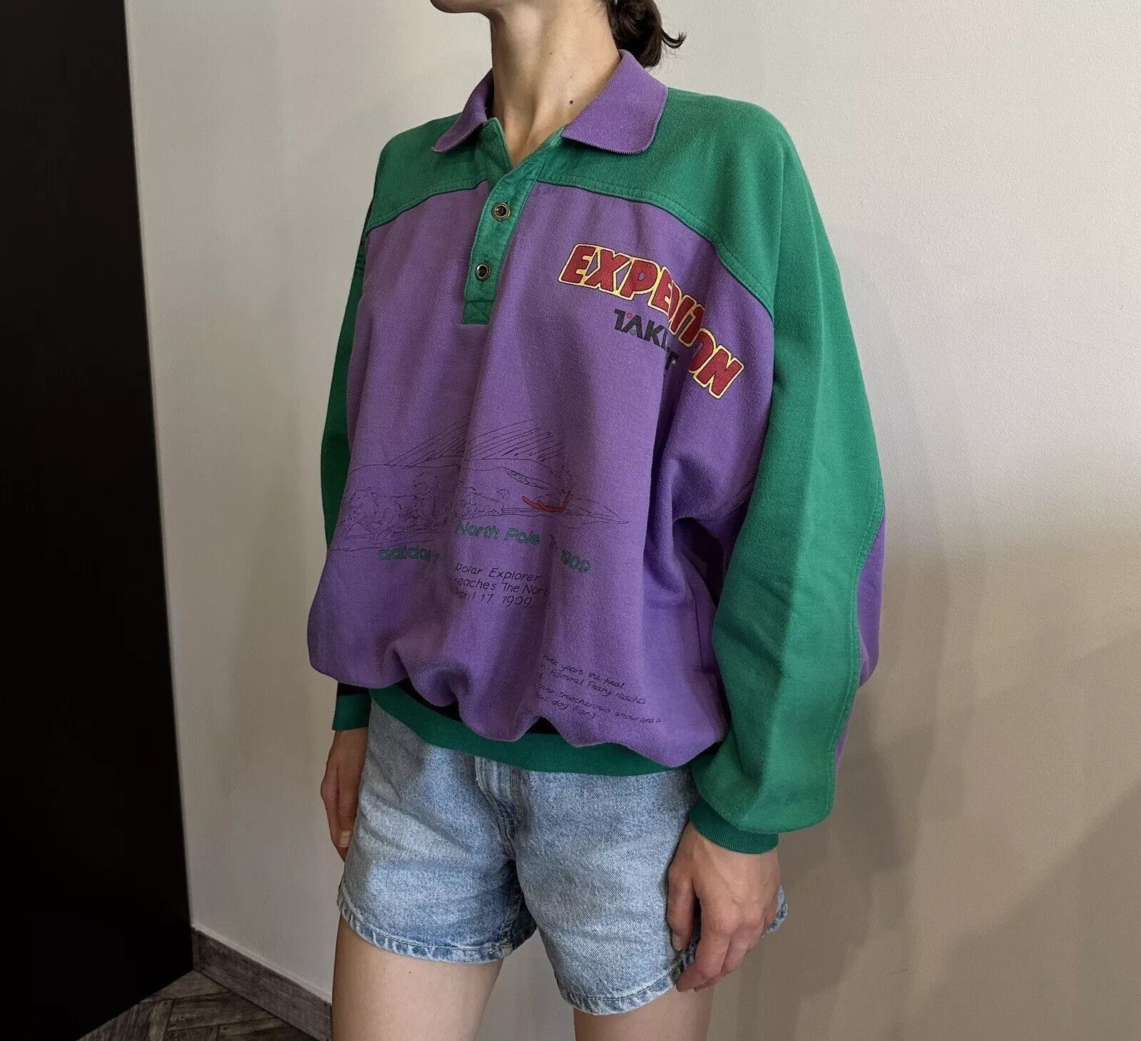 Adidas VINTAGE 90s ADIDAS TAKE OFF EXPEDITION SWEATSHIRT WOMENS Size M / US 6-8 / IT 42-44 - 2 Thumbnail