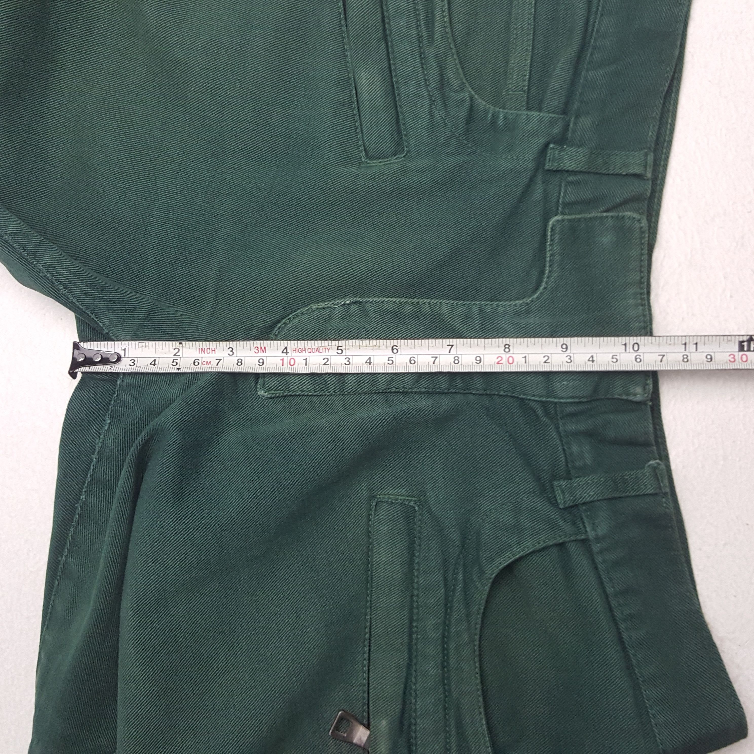 Balmain × Vintage Vintage Balmain Emerald Green Jeans Size US 29 - 8 Thumbnail