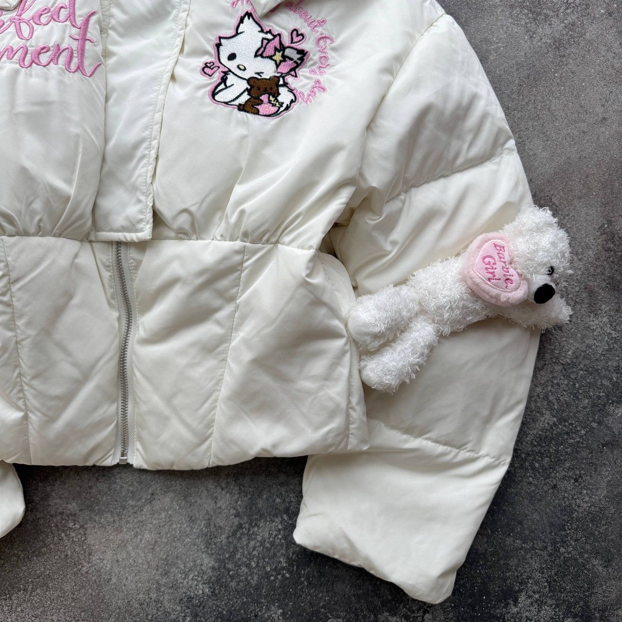 If Six Was Nine Hello Kitty 2000’s Aesthetic Y2K Cute Hooded Winter Jacket Size S / US 4 / IT 40 - 12 Thumbnail
