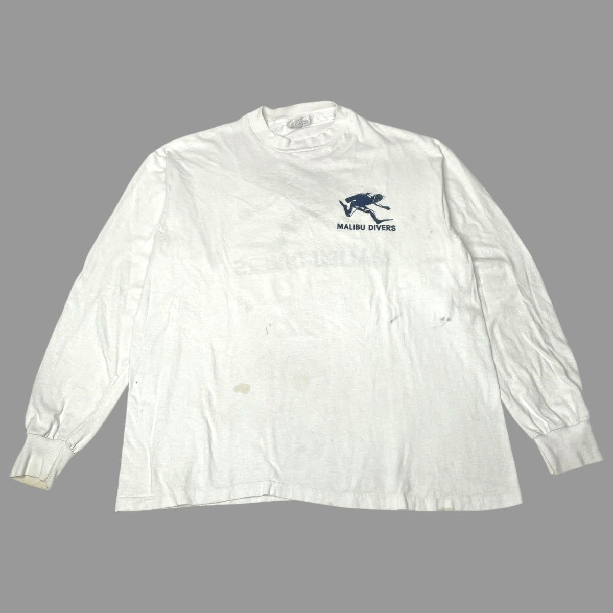 Vintage Vintage 1980s Malibu divers long sleeve t shirt Size US L / EU 52-54 / 3 - 3 Thumbnail
