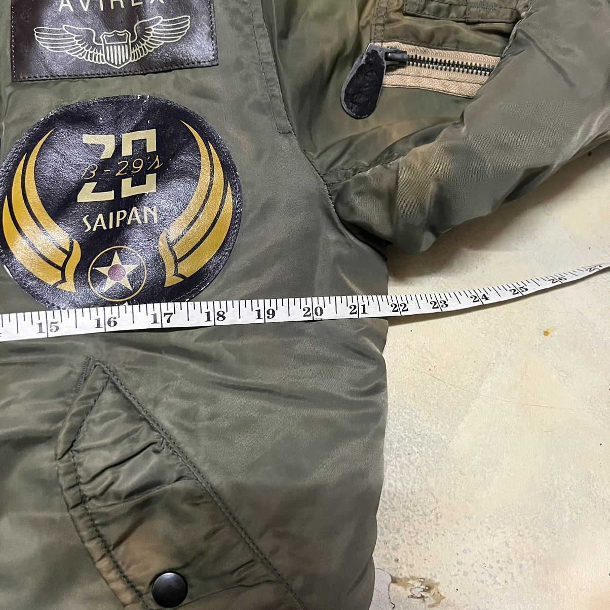 Avirex Avirex Bomber Jacket Full Patches Distressed Style Size US S / EU 44-46 / 1 - 13 Thumbnail