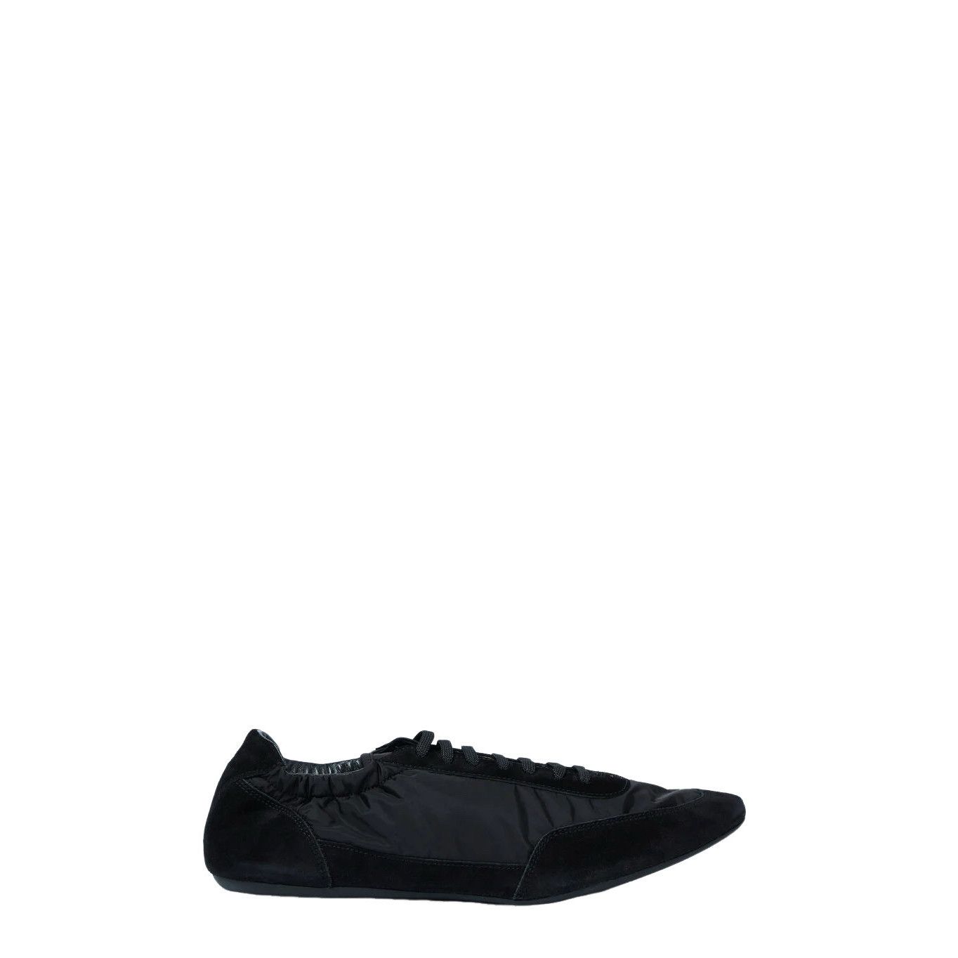 PRADA Collapse Re-Nylon Black And Suede Sneakers New (Men's