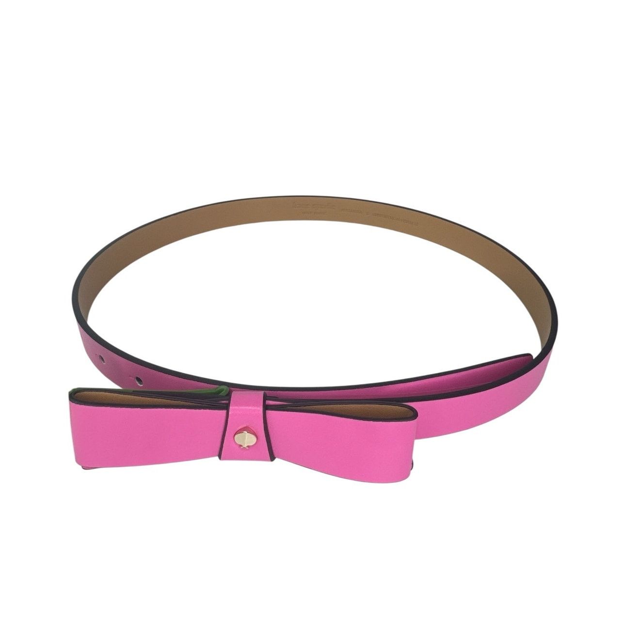 Kate Spade Kate Spade Bow Leather Belt in Pink Large Size ONE SIZE - 4 Thumbnail