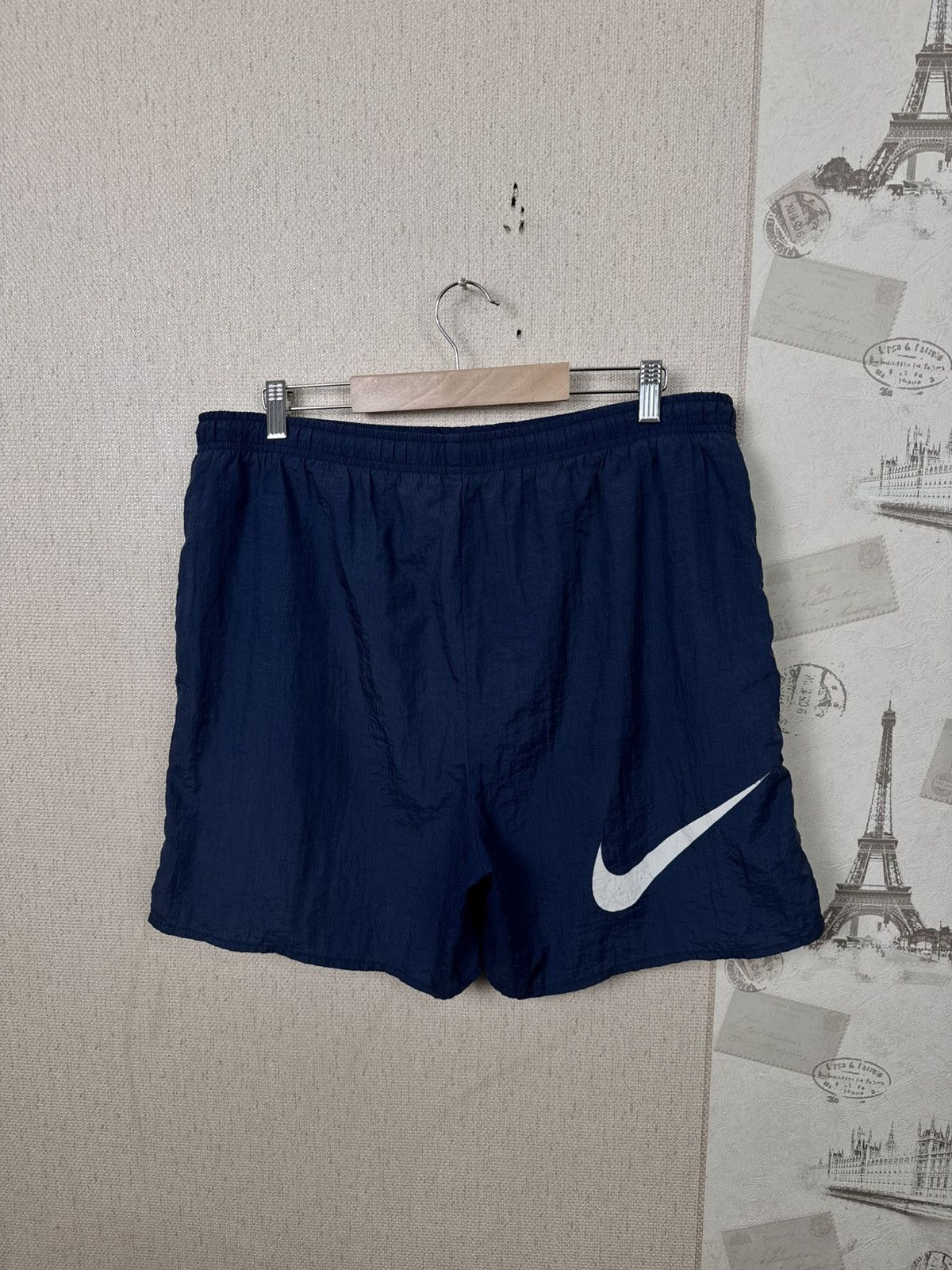 Nike Vintage Nike Shorts Swiming Trucks XL Nylon Blue Streetwear Size US 34 / EU 50 - 6 Thumbnail